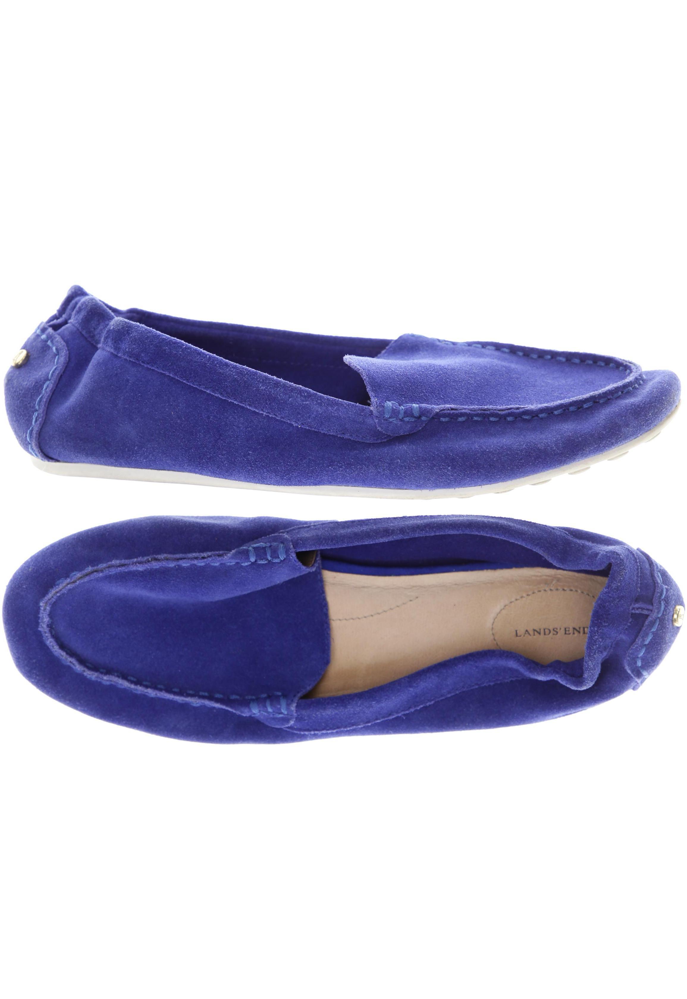 

Lands End Damen Ballerinas, blau, Gr. 40