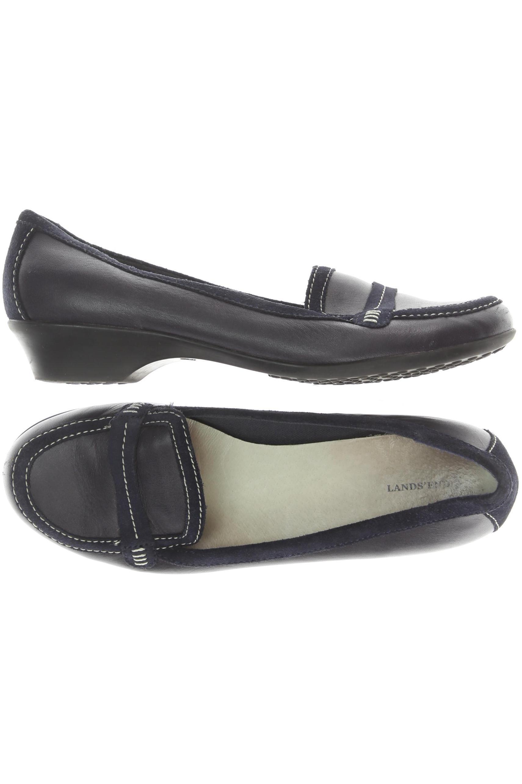 

Lands End Damen Halbschuh, blau, Gr. 10