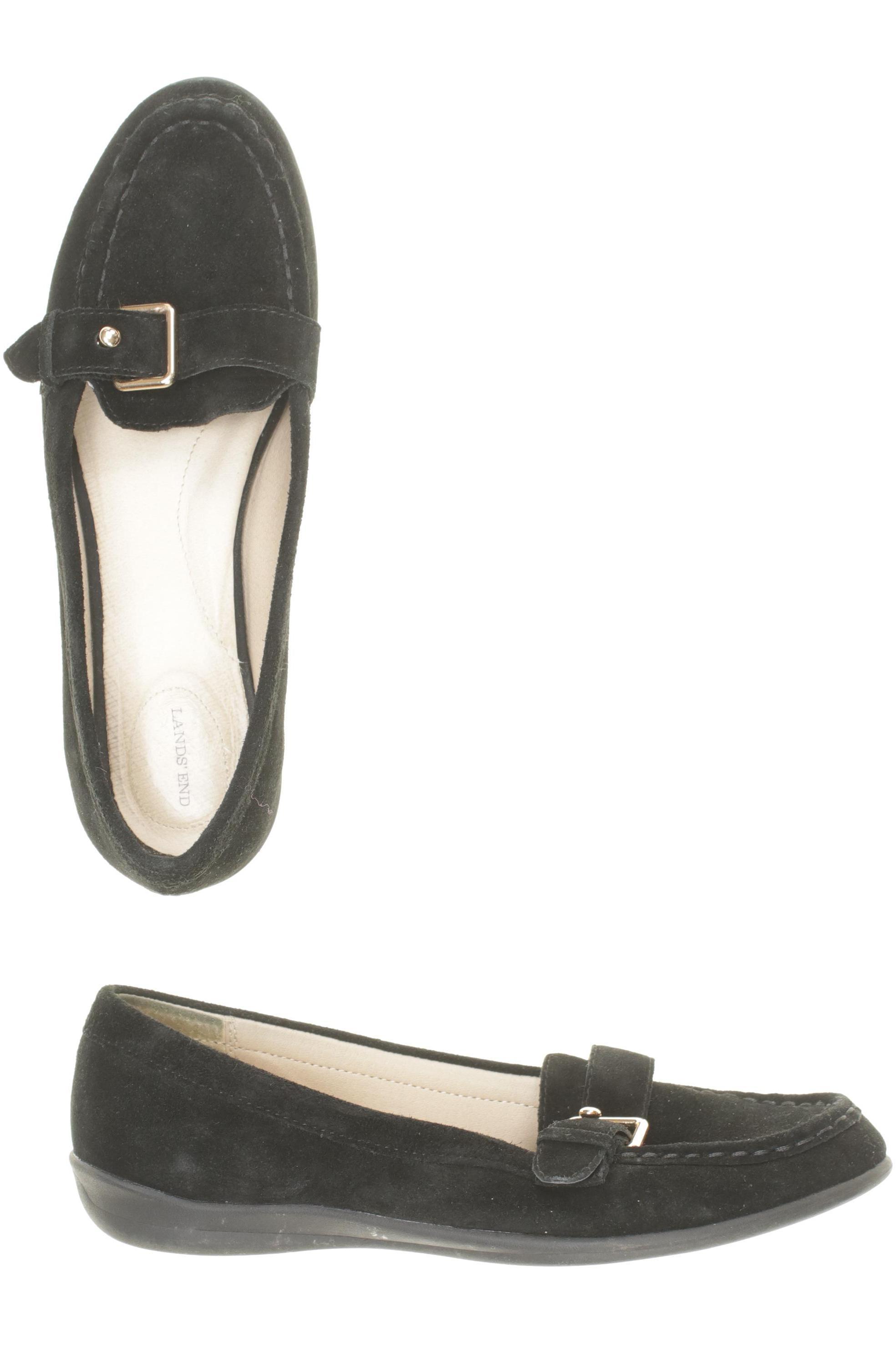 

Lands End Damen Halbschuh, schwarz, Gr. 38.5