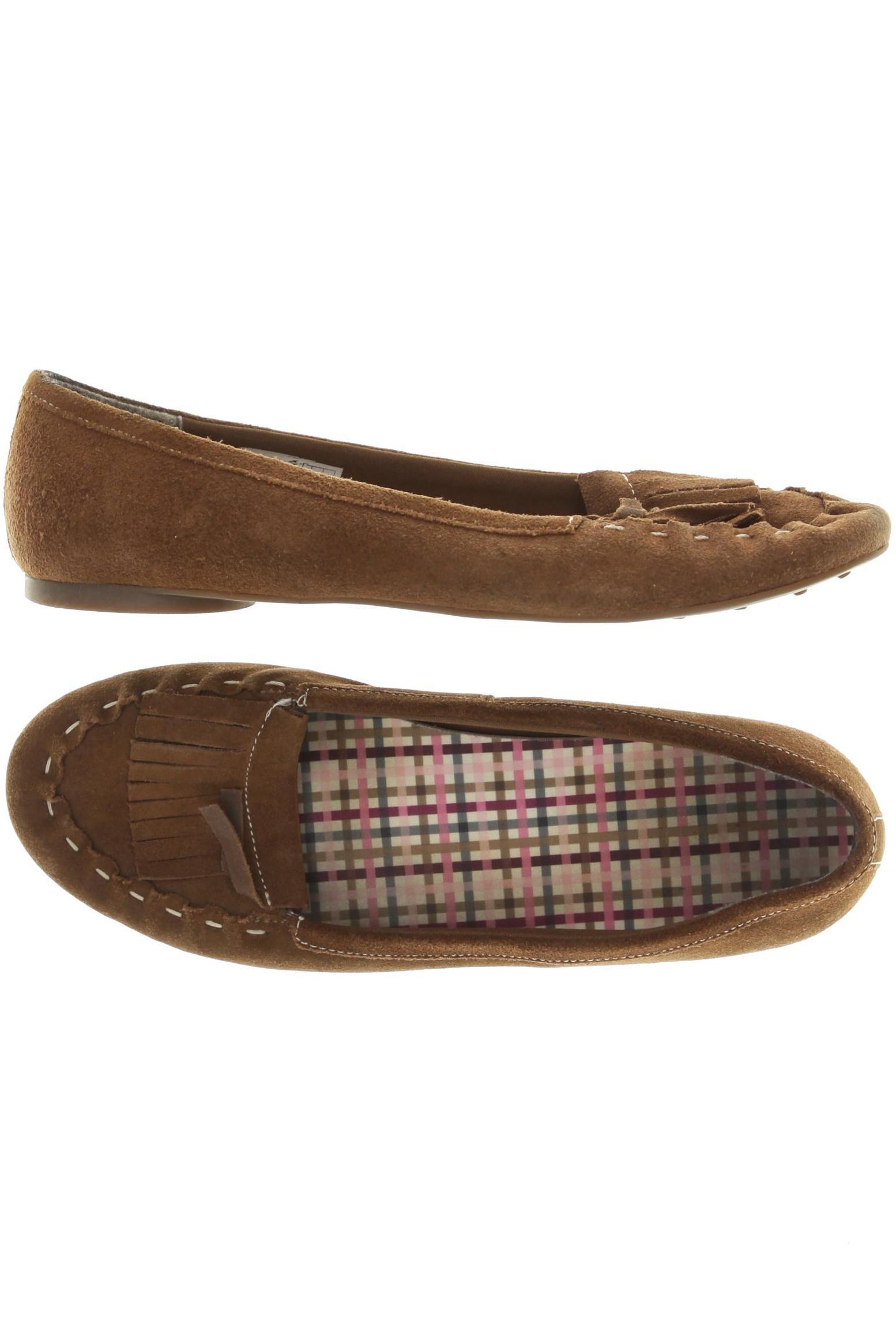 

Lands End Damen Halbschuh, braun, Gr. 9