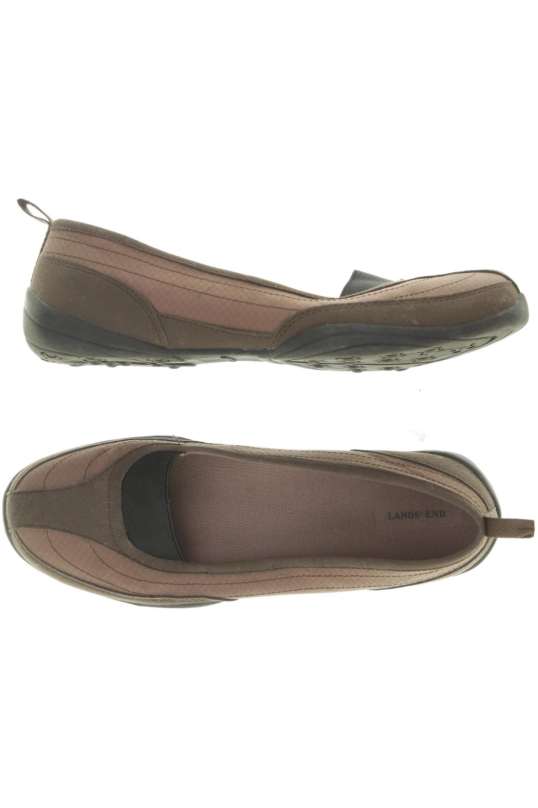 

Lands End Damen Halbschuh, braun, Gr. 10