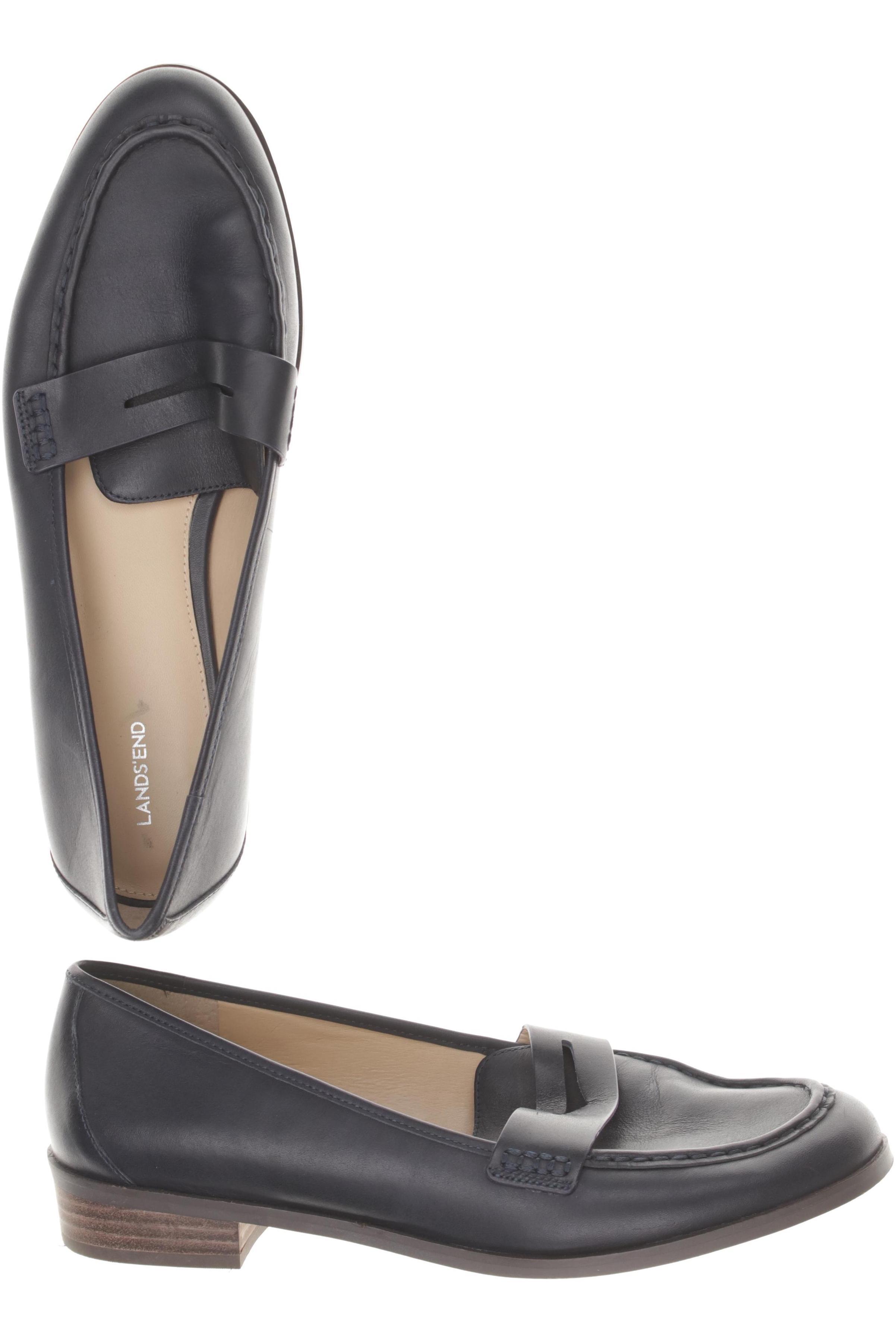 

Lands End Damen Halbschuh, blau, Gr. 41.5