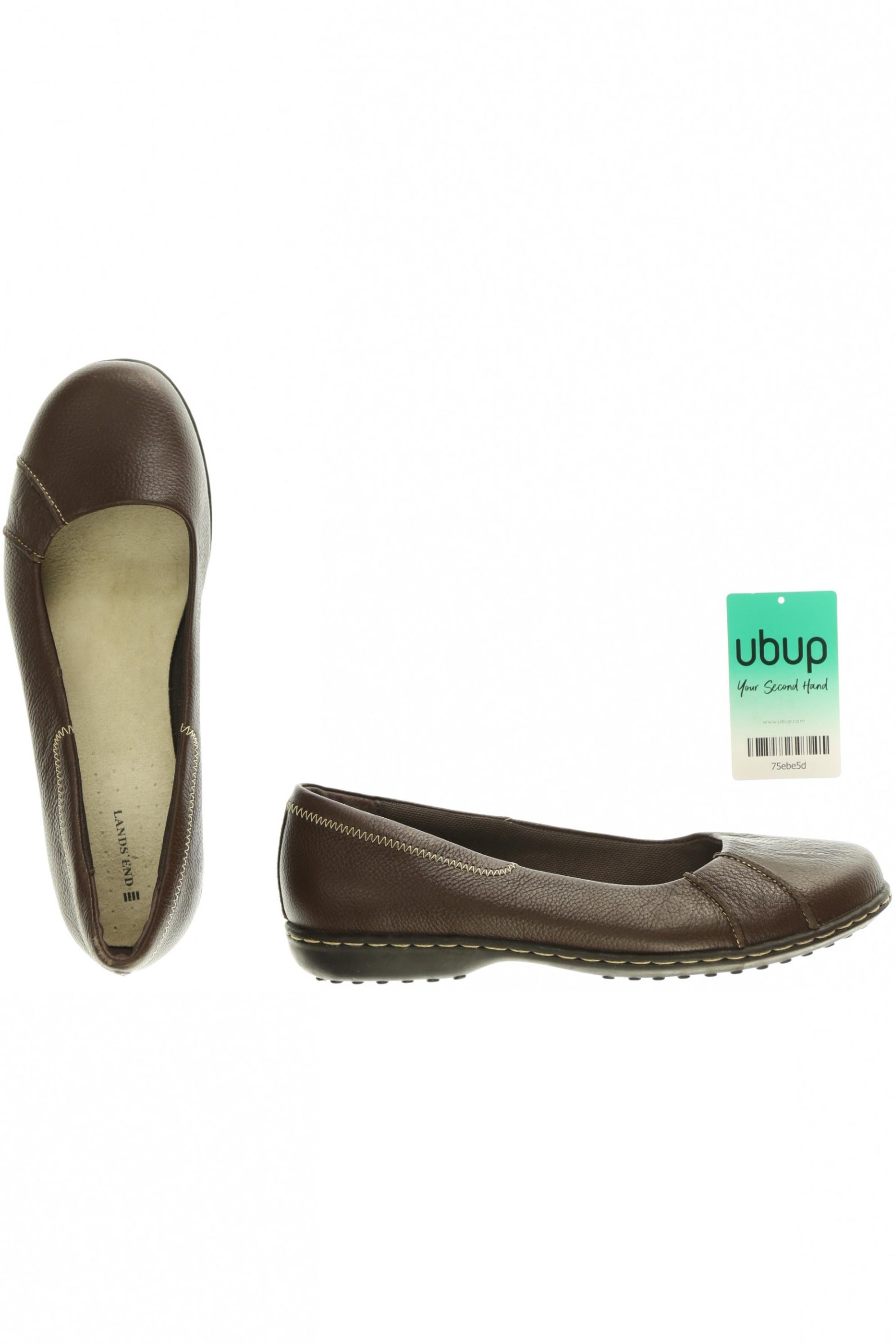 

Lands End Damen Ballerinas, braun, Gr. 38