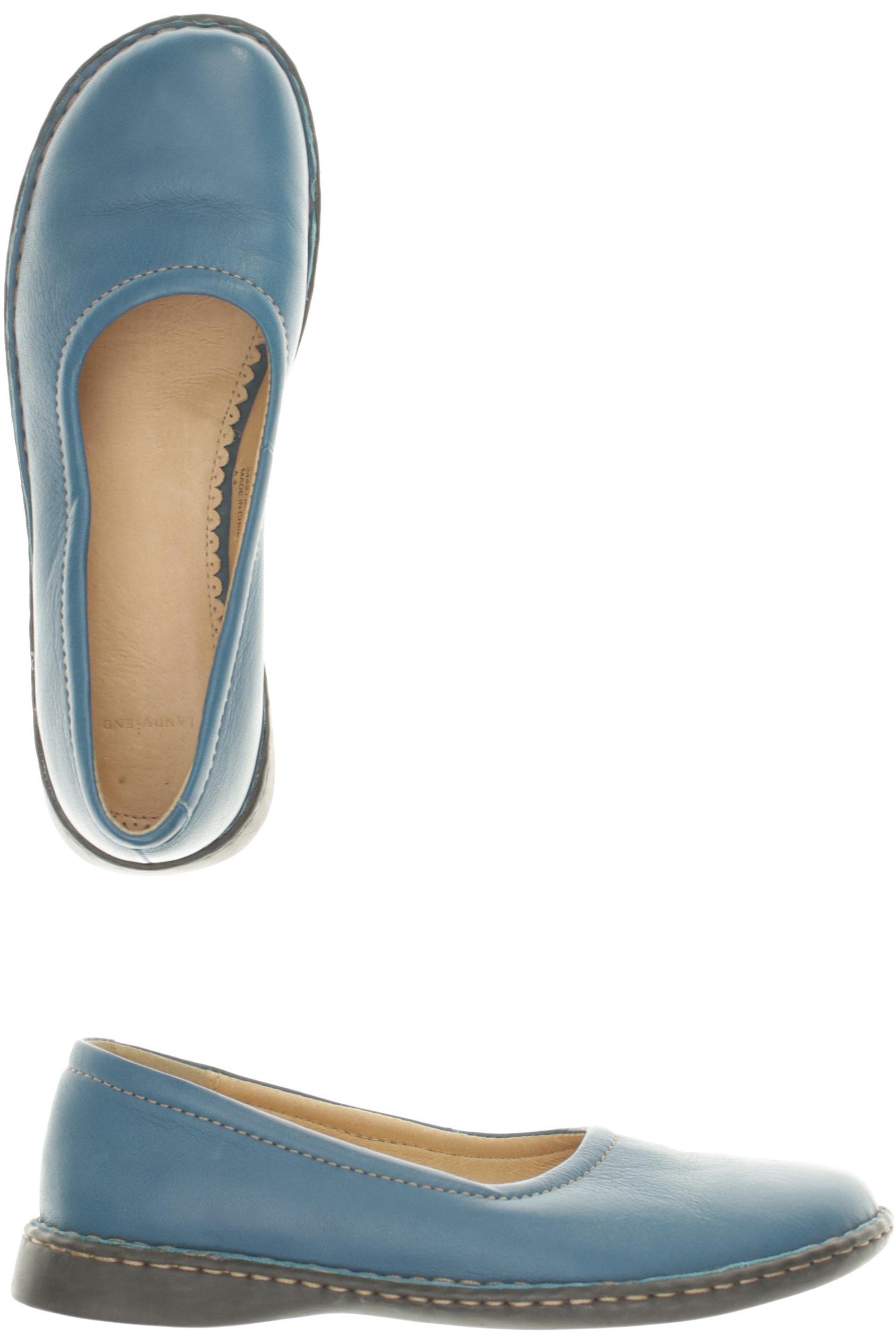 

Lands End Damen Halbschuh, türkis, Gr. 36