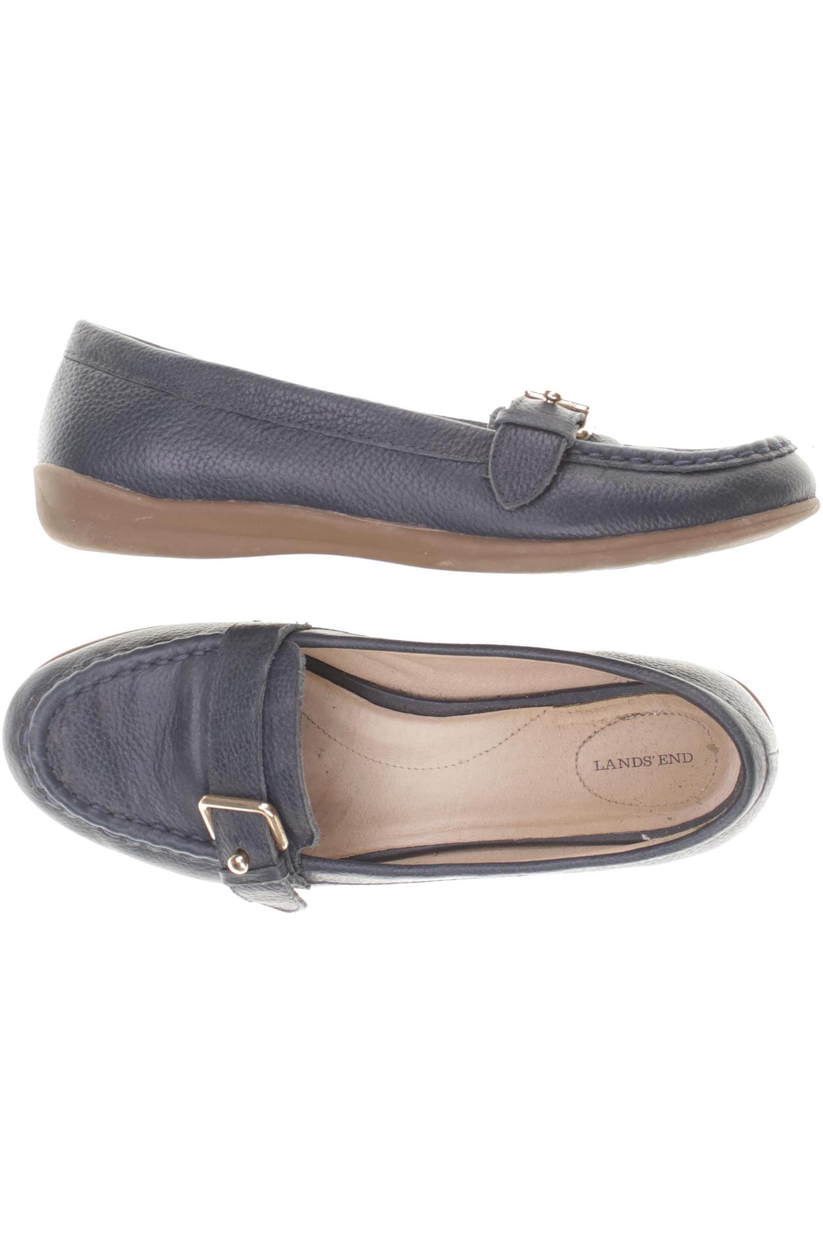

Lands End Damen Halbschuh, blau, Gr. 38