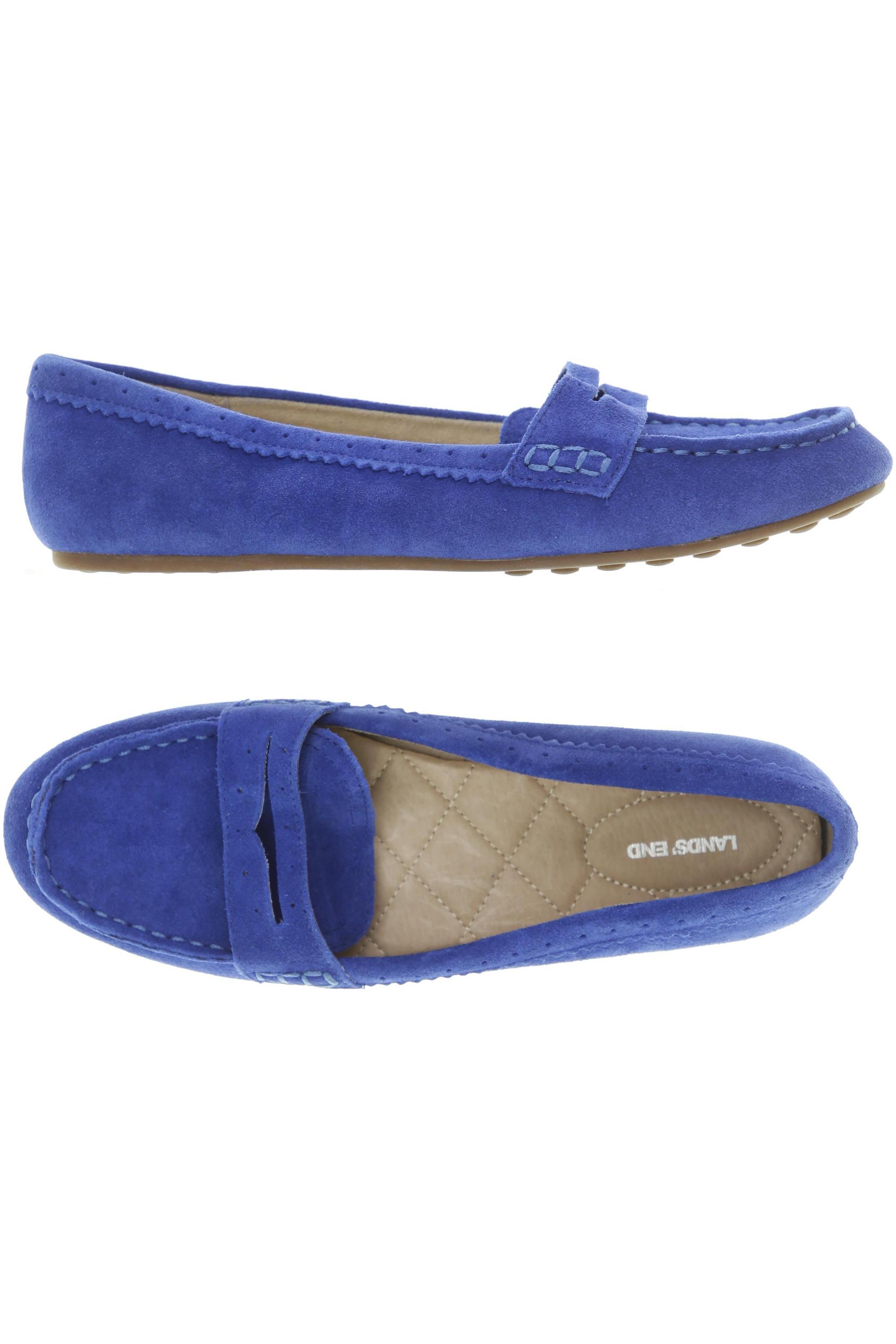 

Lands End Damen Halbschuh, blau, Gr. 38