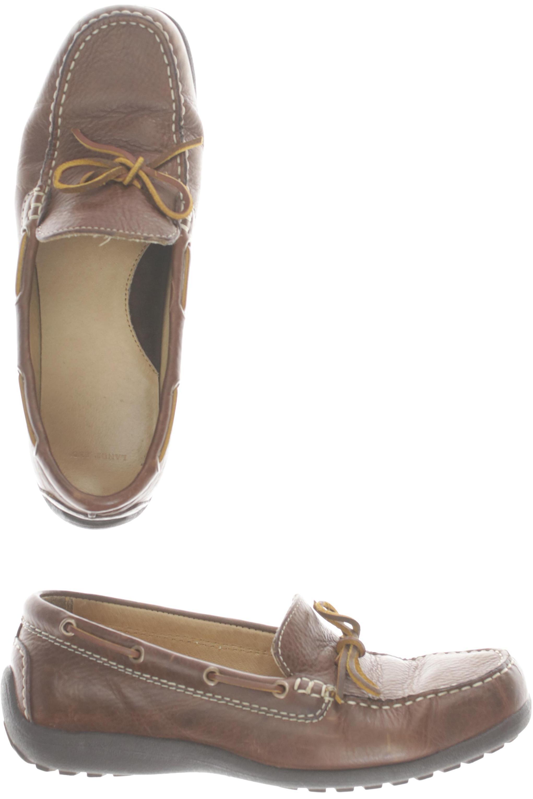 

Lands End Damen Halbschuh, braun, Gr. 8