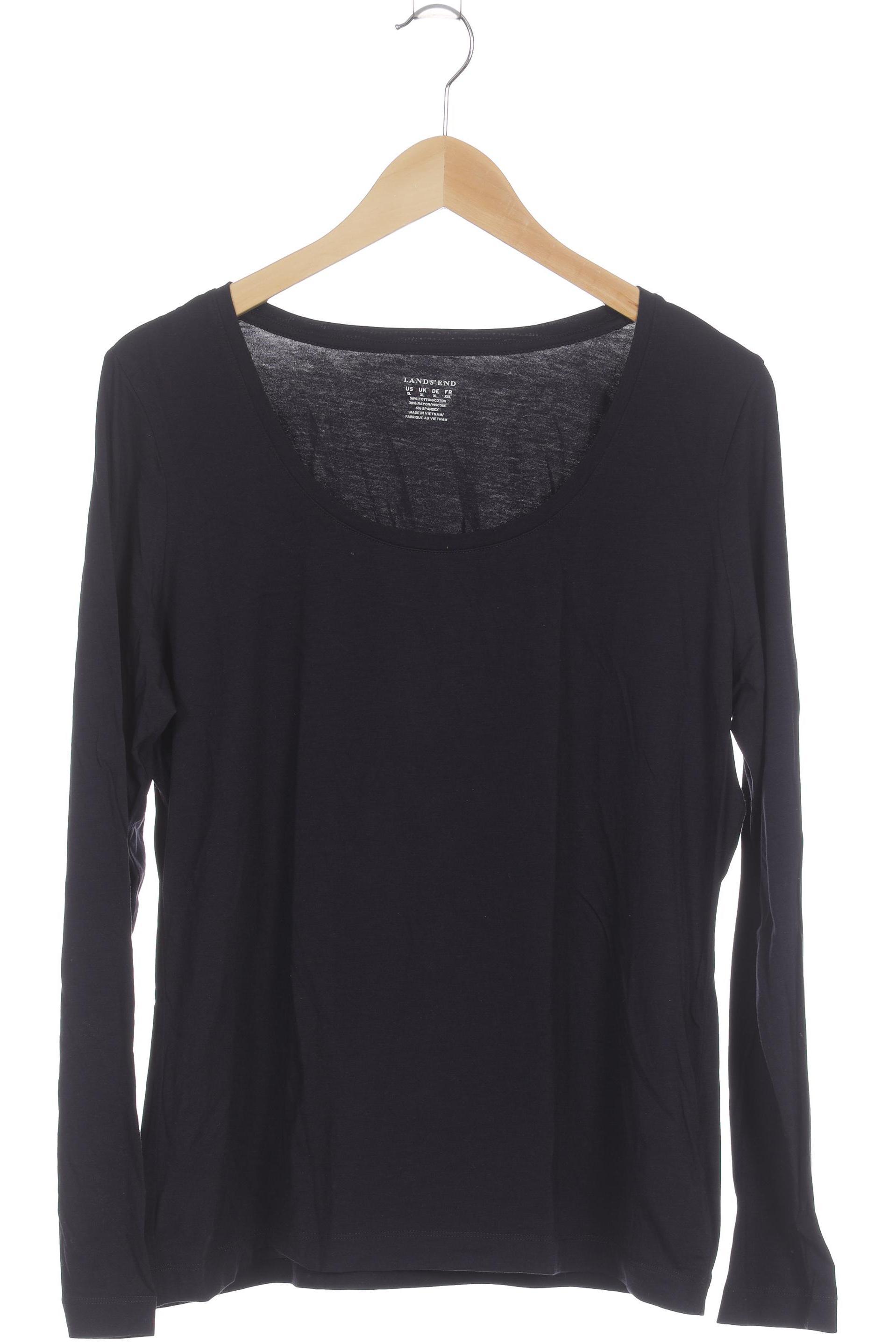 

Lands End Damen Langarmshirt, blau, Gr.