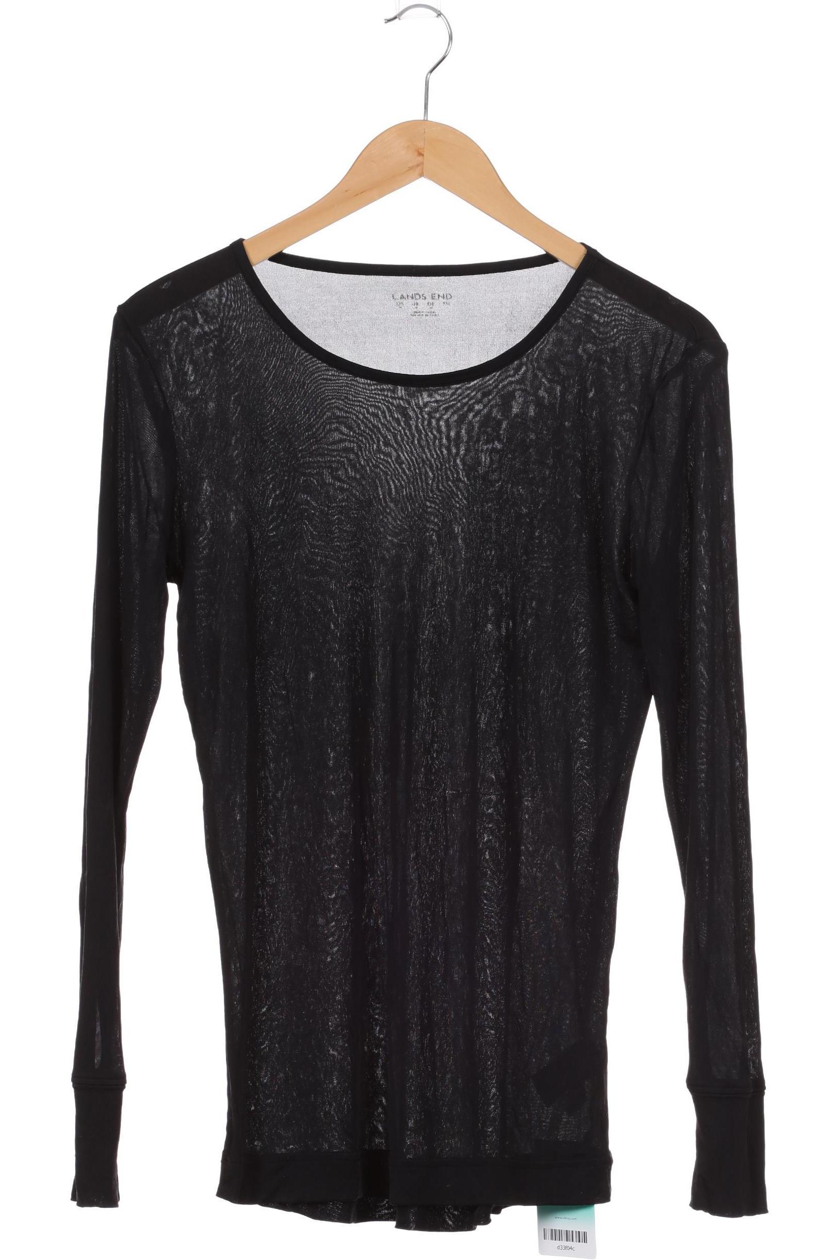 

Lands End Damen Langarmshirt, schwarz, Gr.