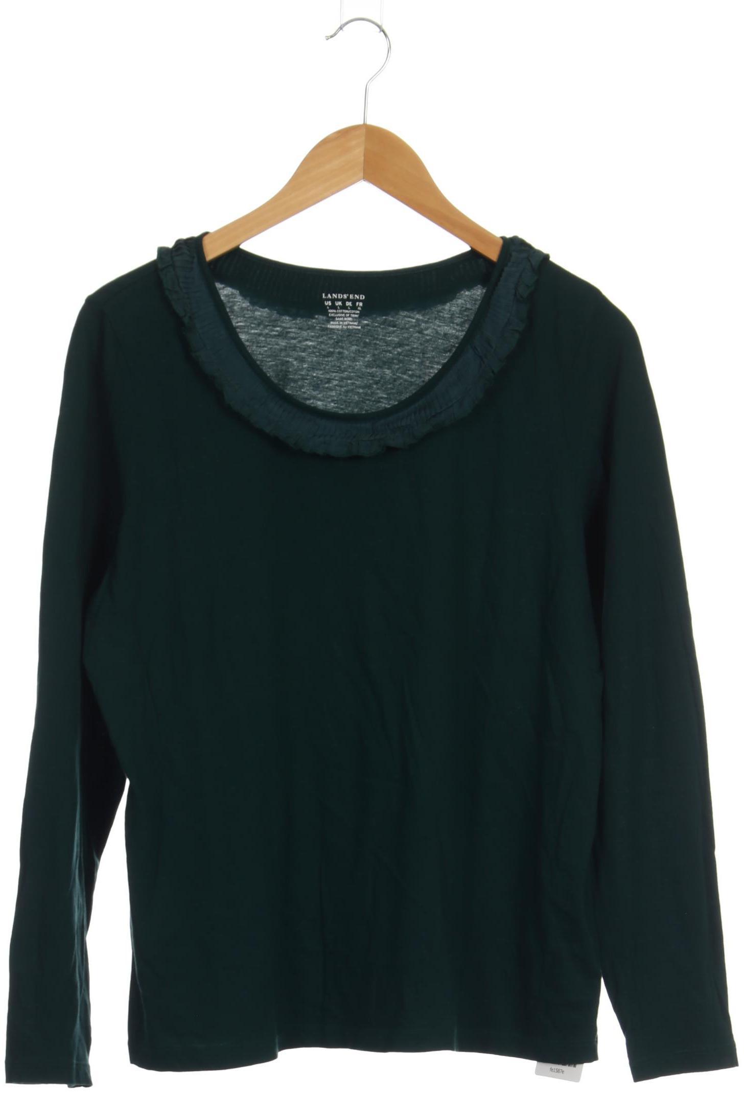 

Lands End Damen Langarmshirt, grün, Gr.