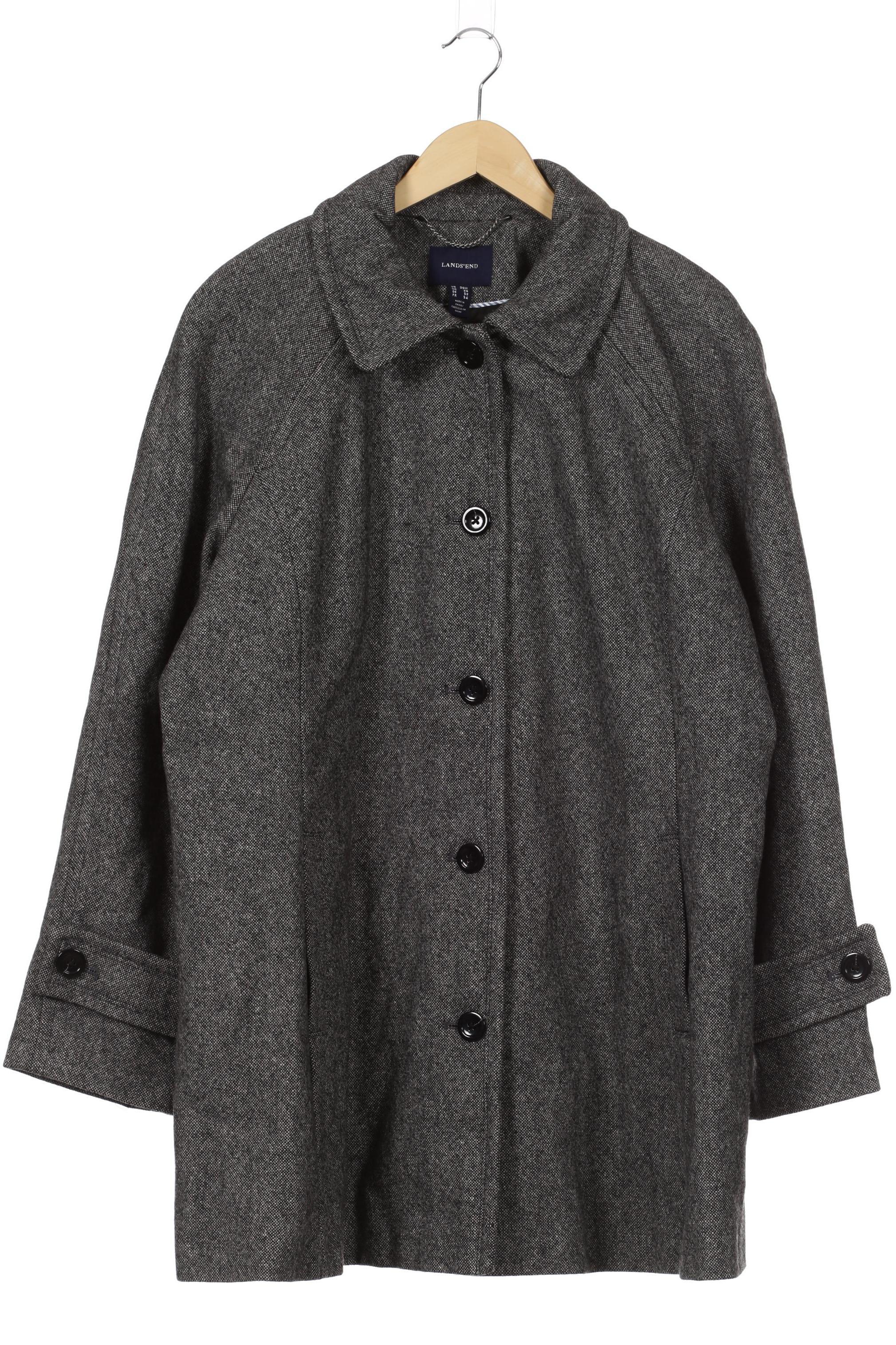 

Lands End Damen Mantel, grau, Gr. 52