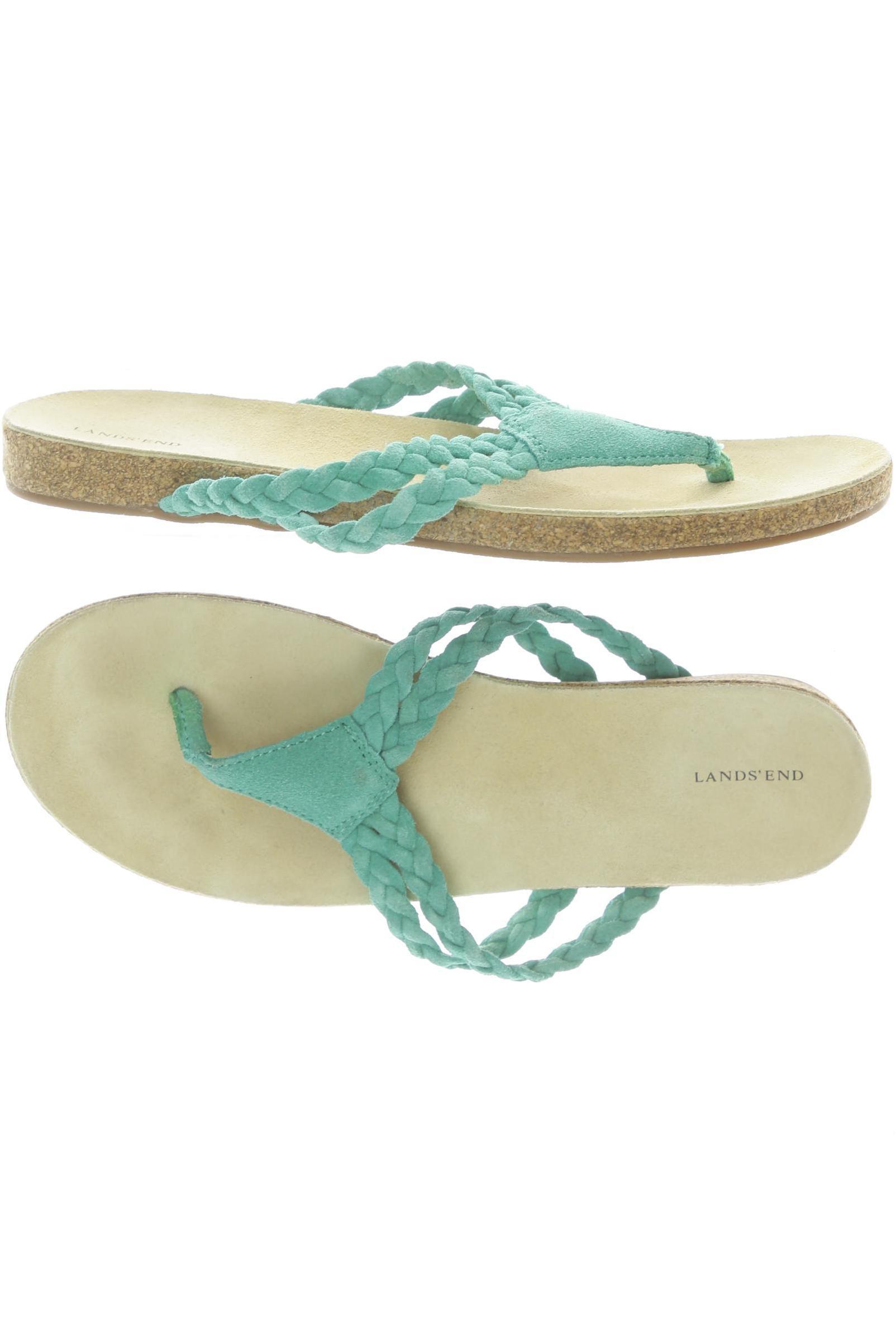 

Lands End Damen Sandale, grün, Gr. 8