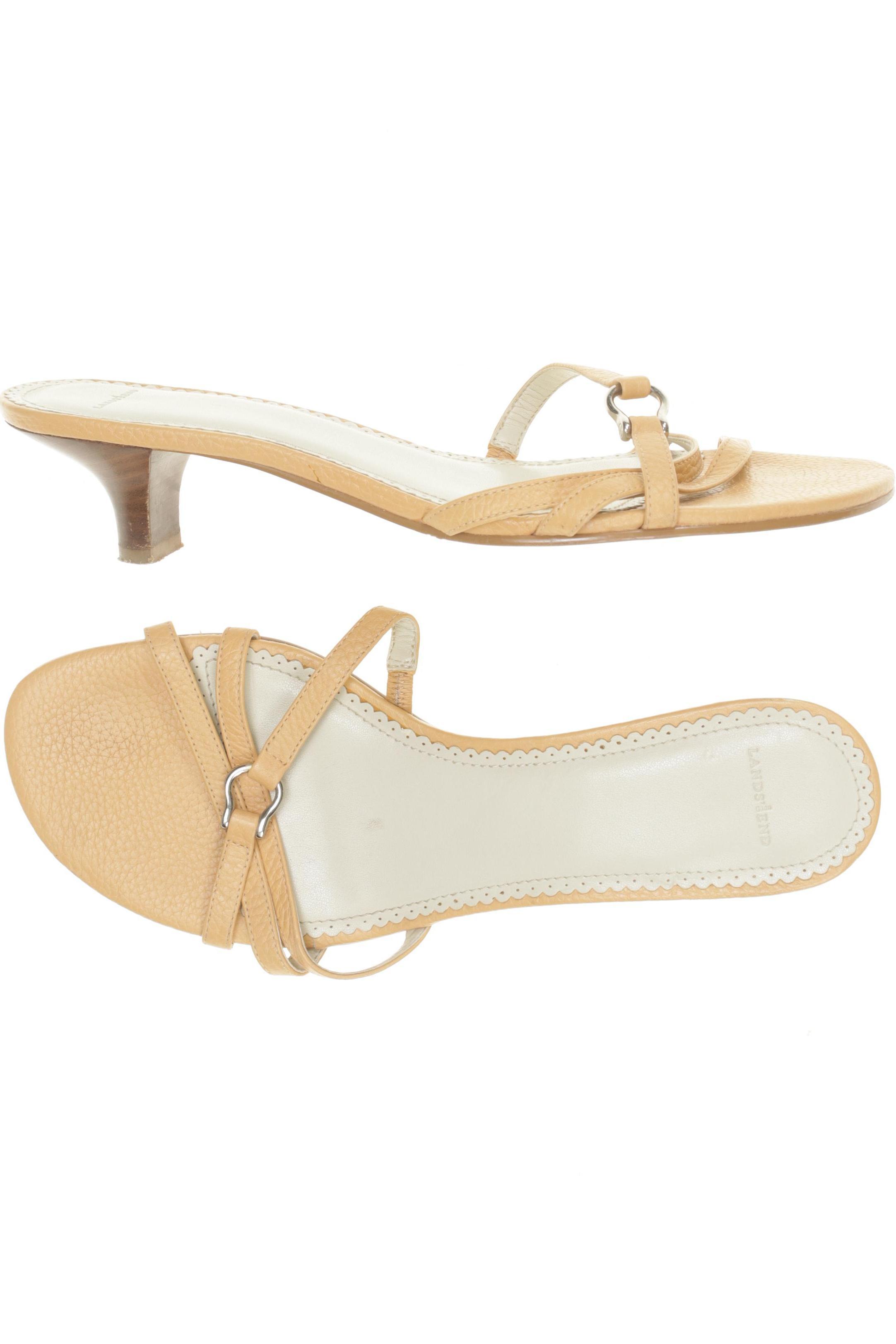 

Lands End Damen Sandale, beige, Gr. 9
