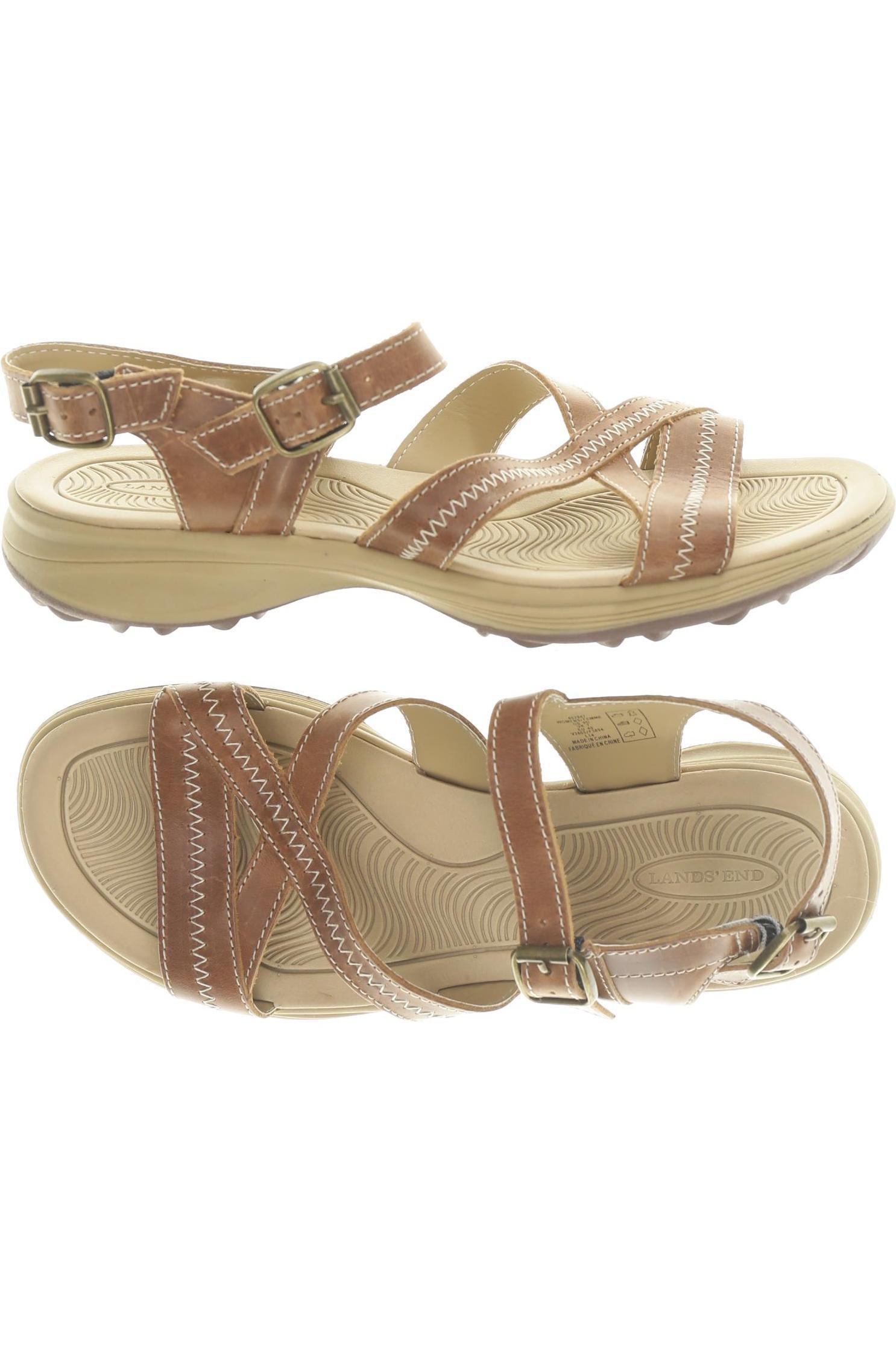 

Lands End Damen Sandale, braun, Gr. 40