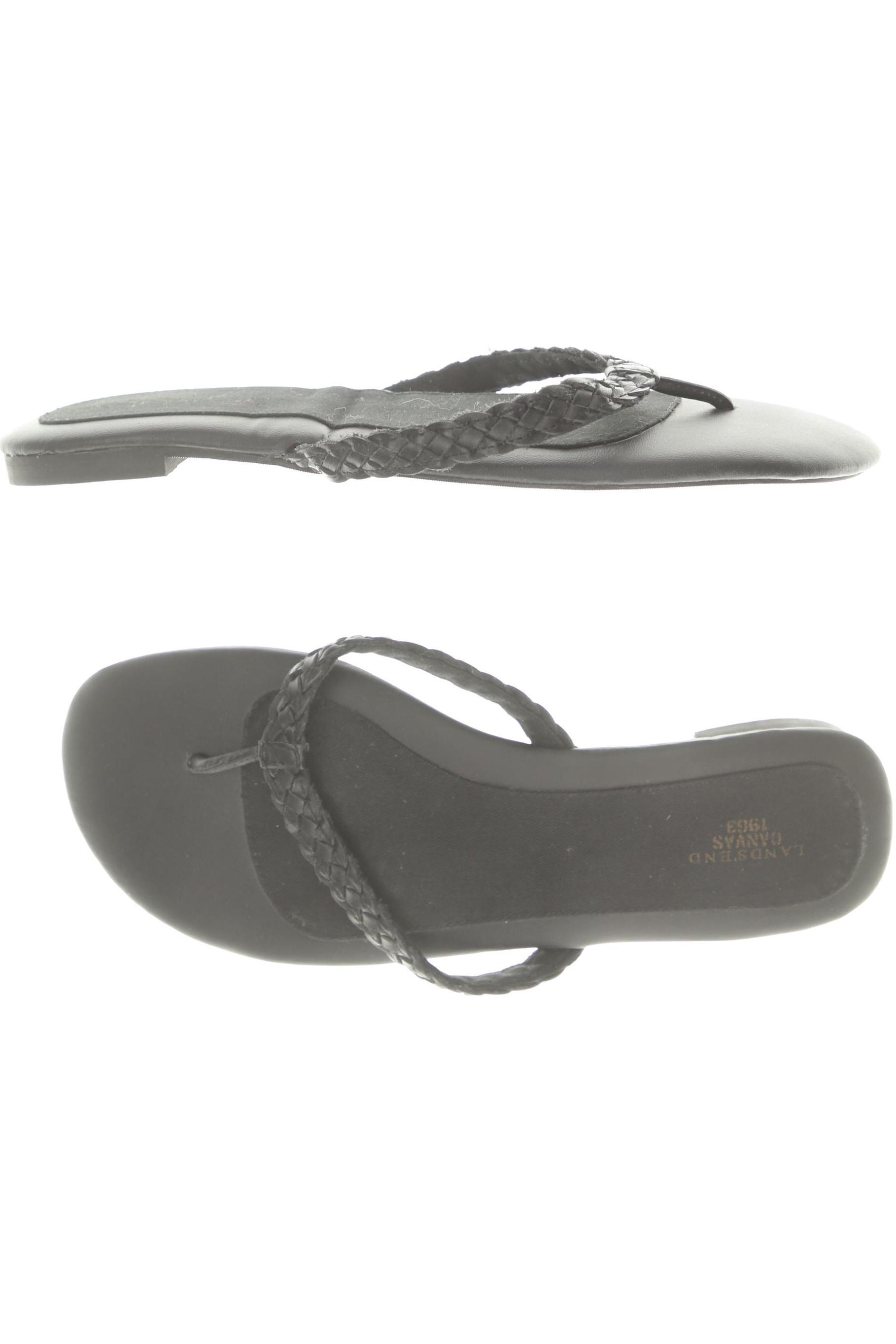 

Lands End Damen Sandale, schwarz, Gr. 36.5