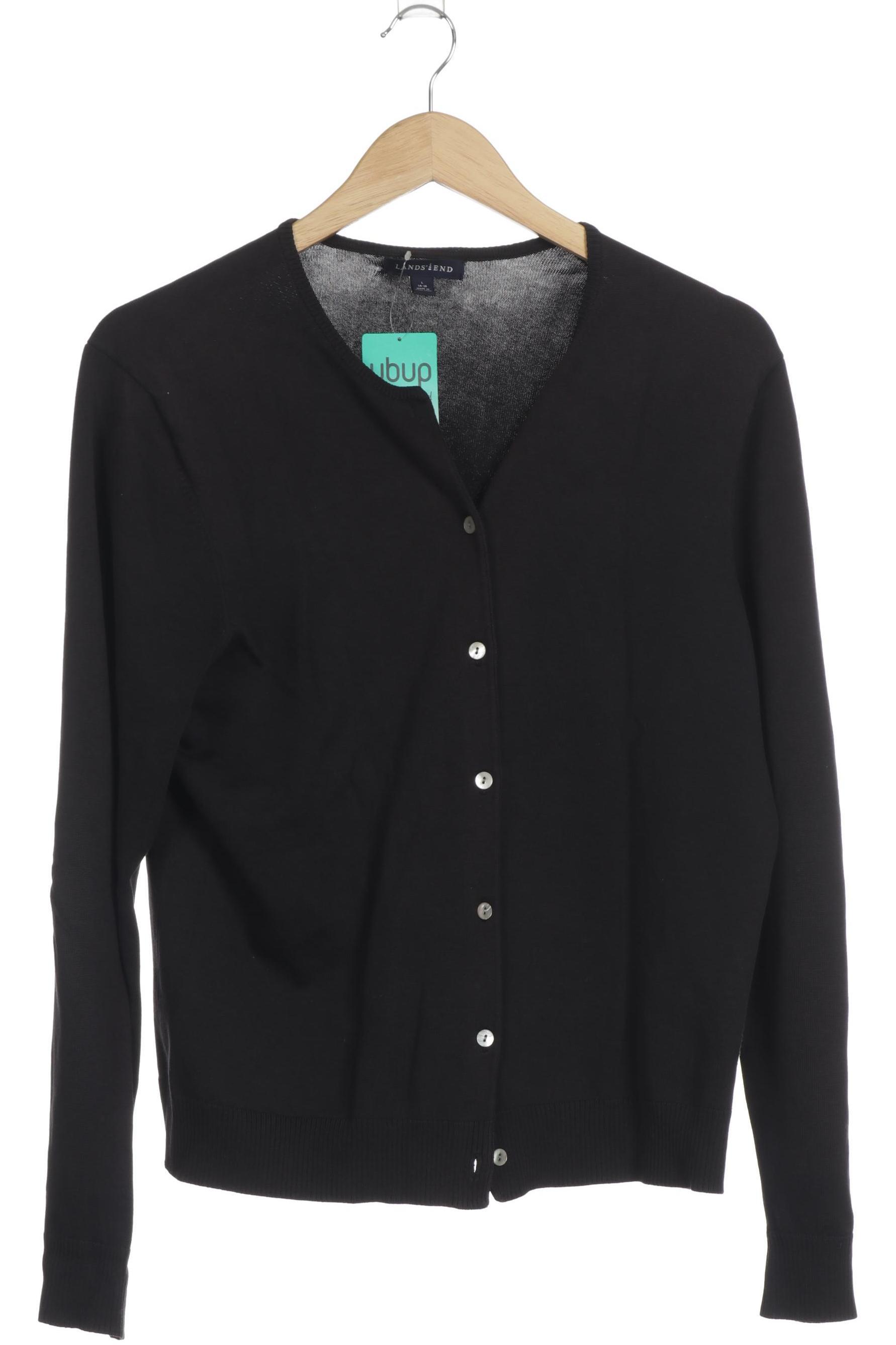 

Lands End Damen Strickjacke, schwarz, Gr.