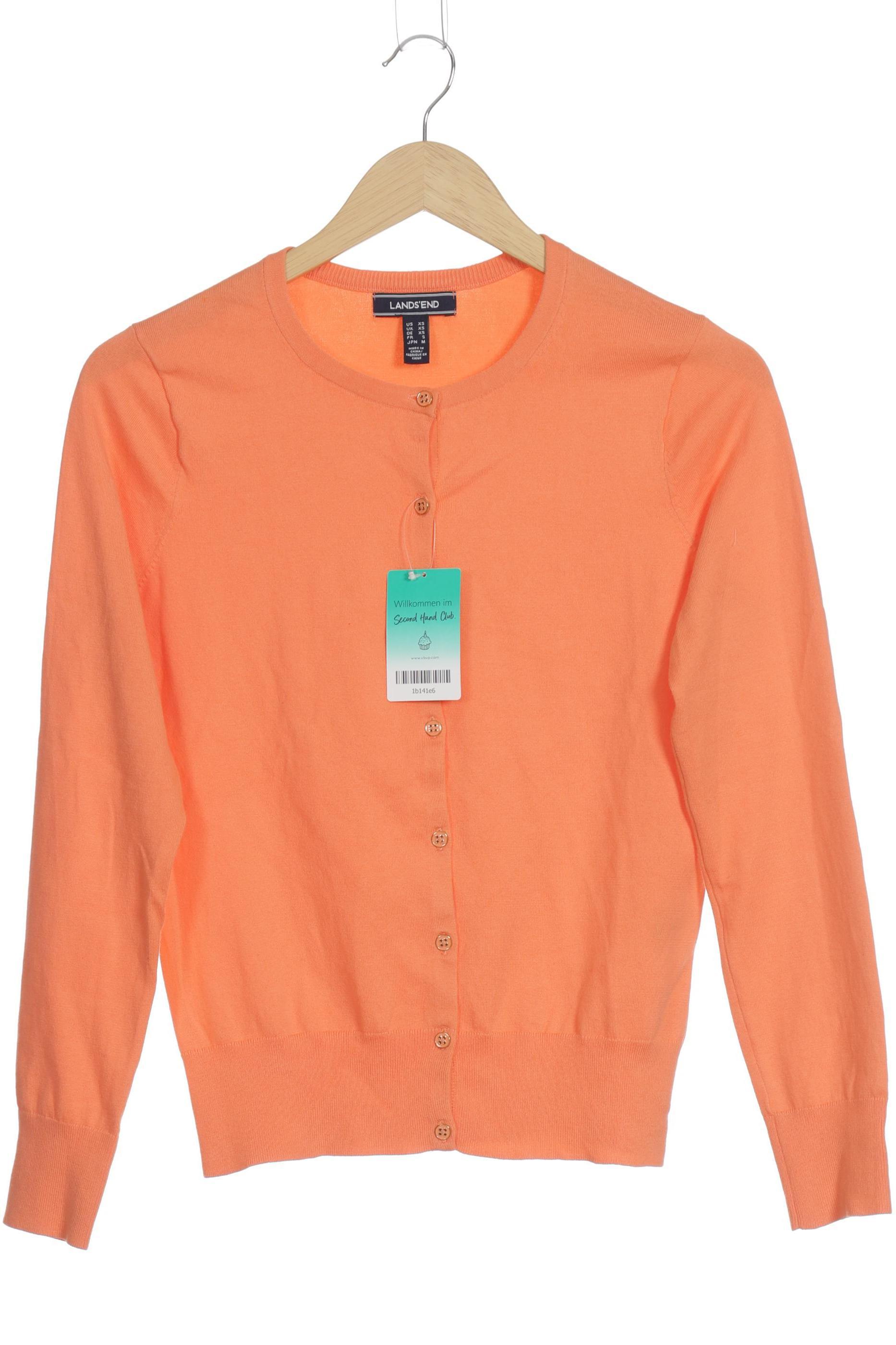 

Lands End Damen Strickjacke, orange, Gr.