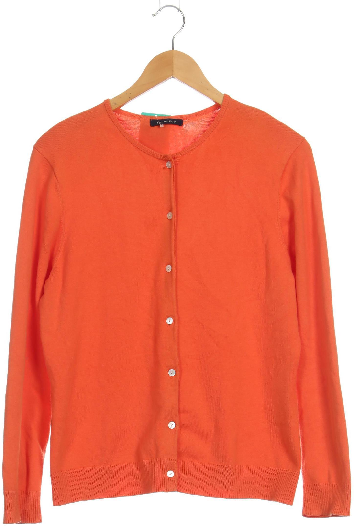 

Lands End Damen Strickjacke, orange, Gr.