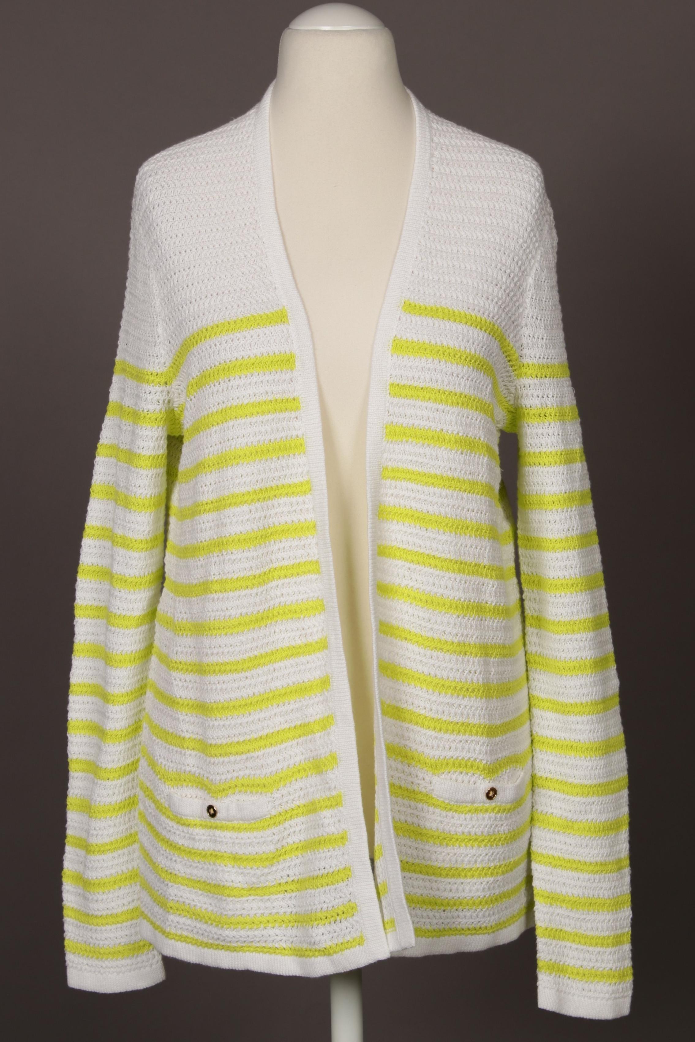 

Lands End Damen Strickjacke, weiß, Gr.