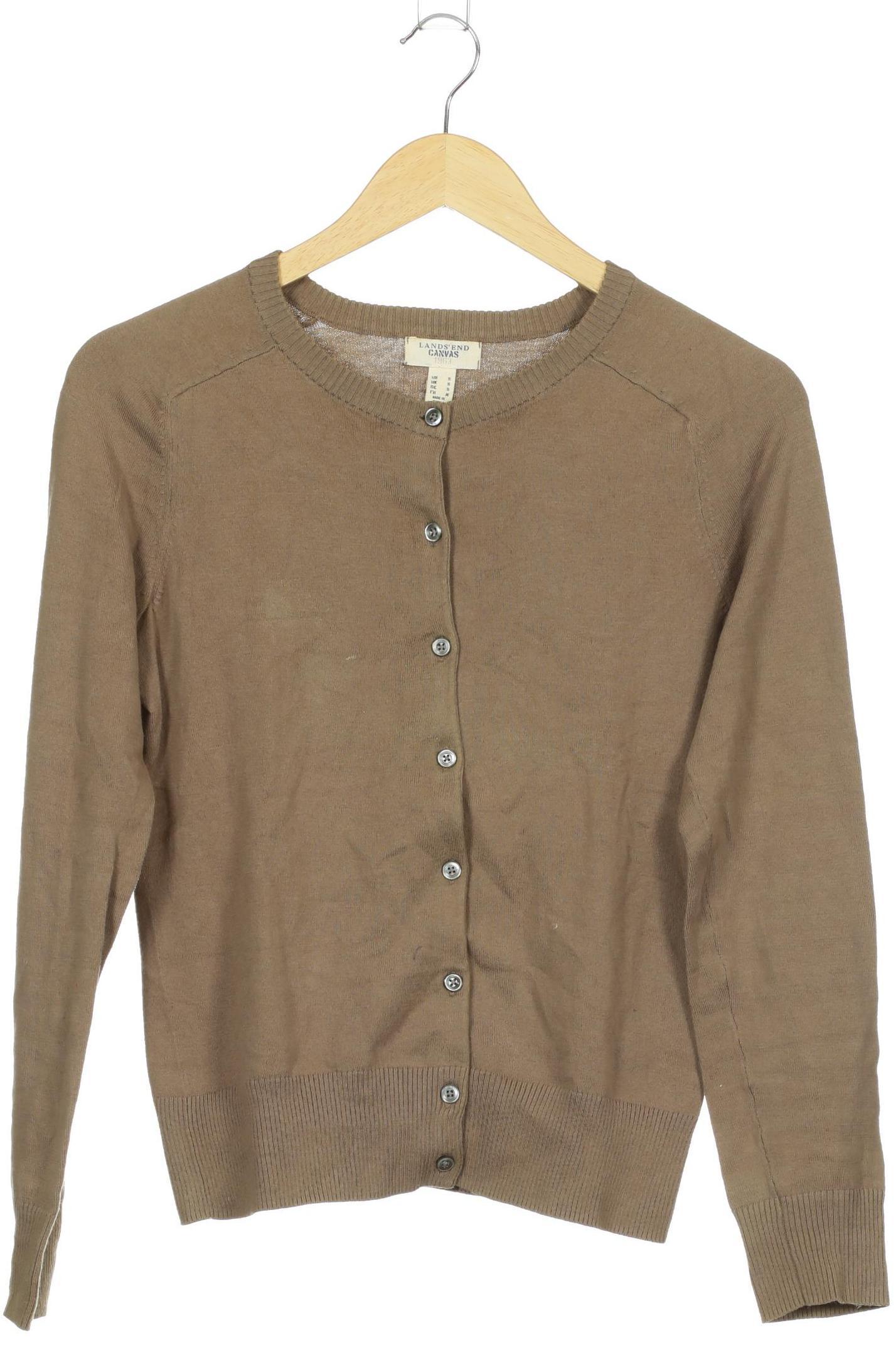 

Lands End Damen Strickjacke, braun, Gr.