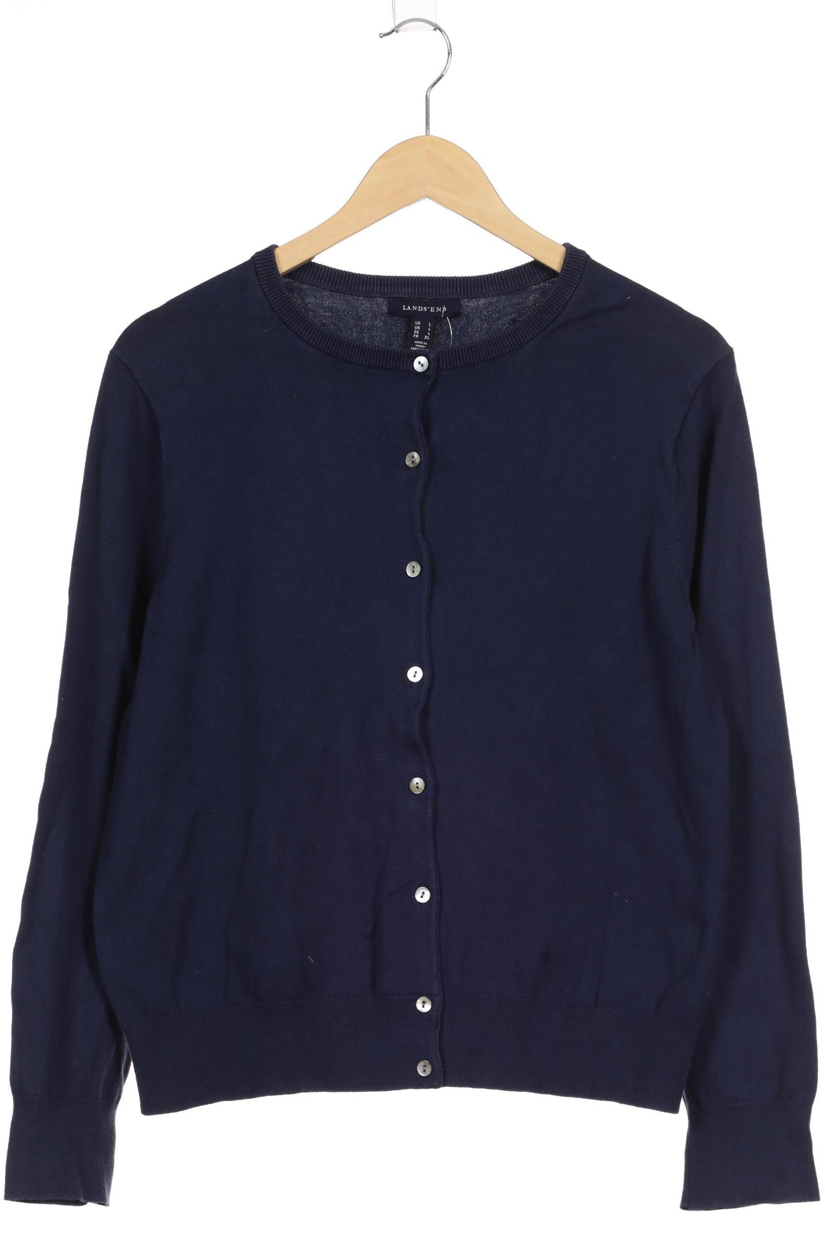 

Lands End Damen Strickjacke, blau, Gr.