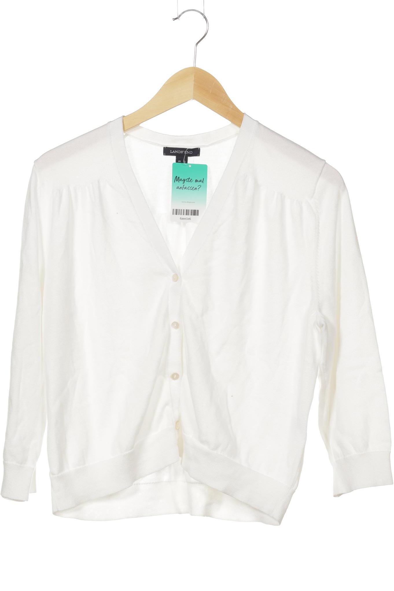 

Lands End Damen Strickjacke, weiß, Gr.