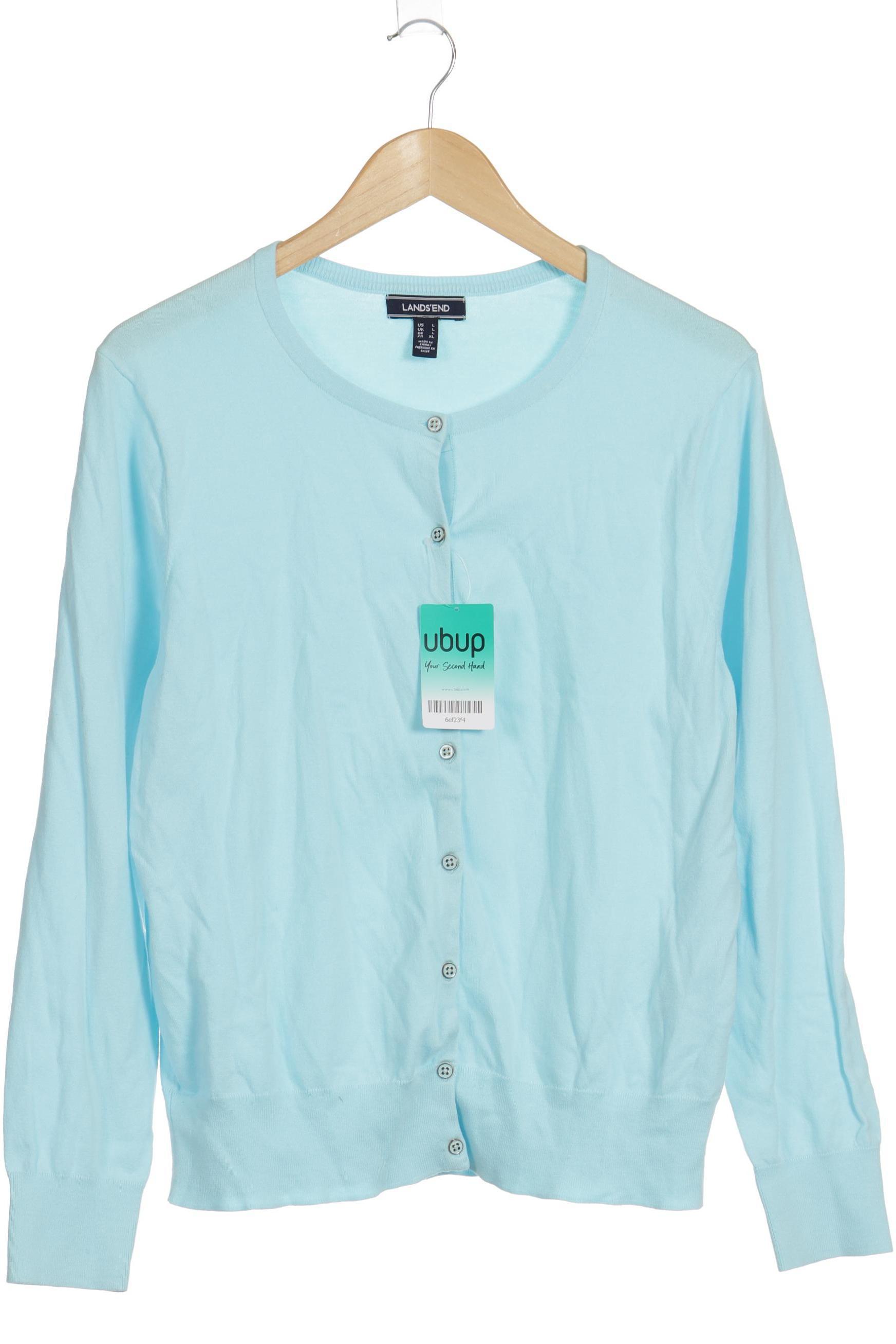 

Lands End Damen Strickjacke, blau, Gr.