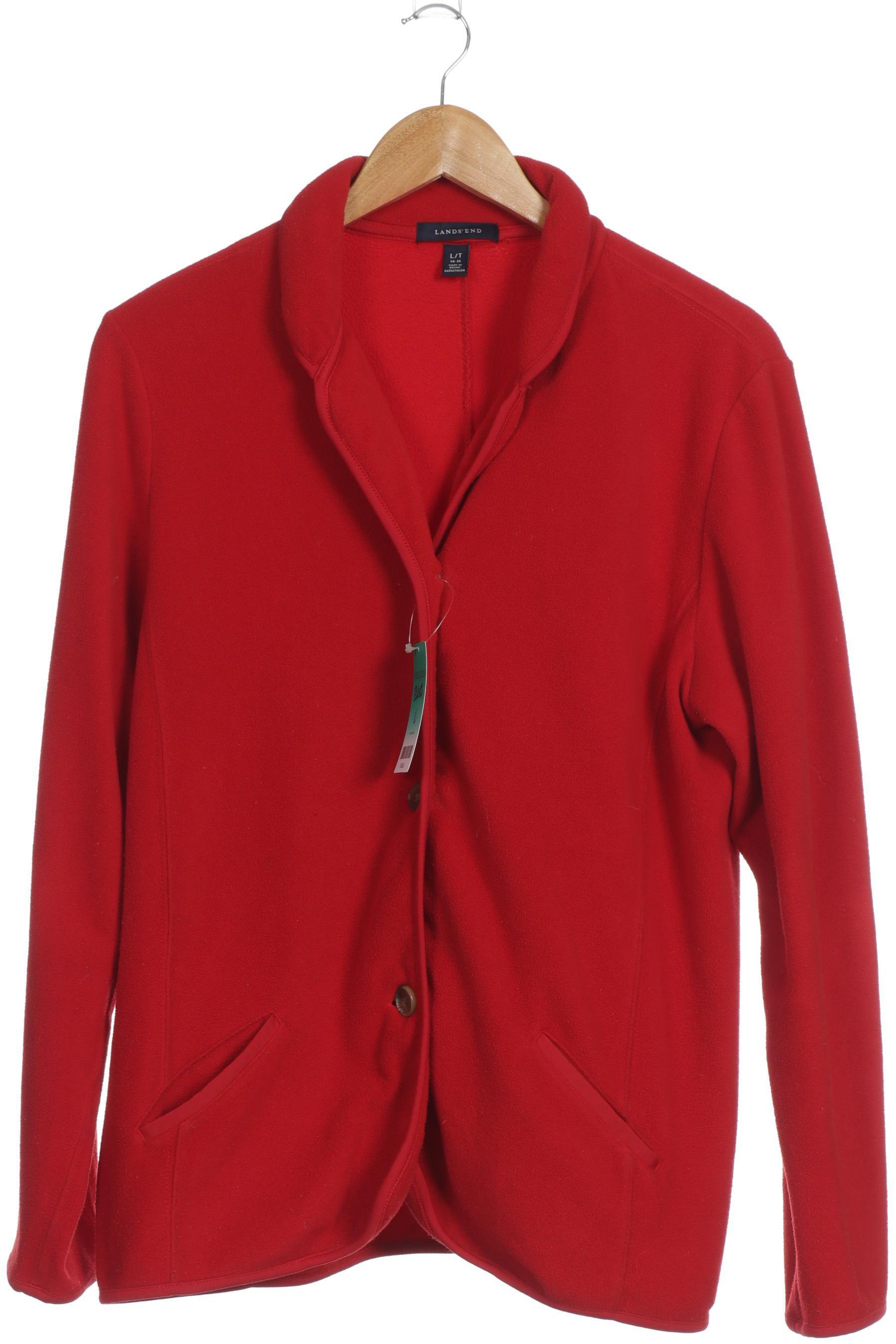 

Lands End Damen Strickjacke, rot, Gr.
