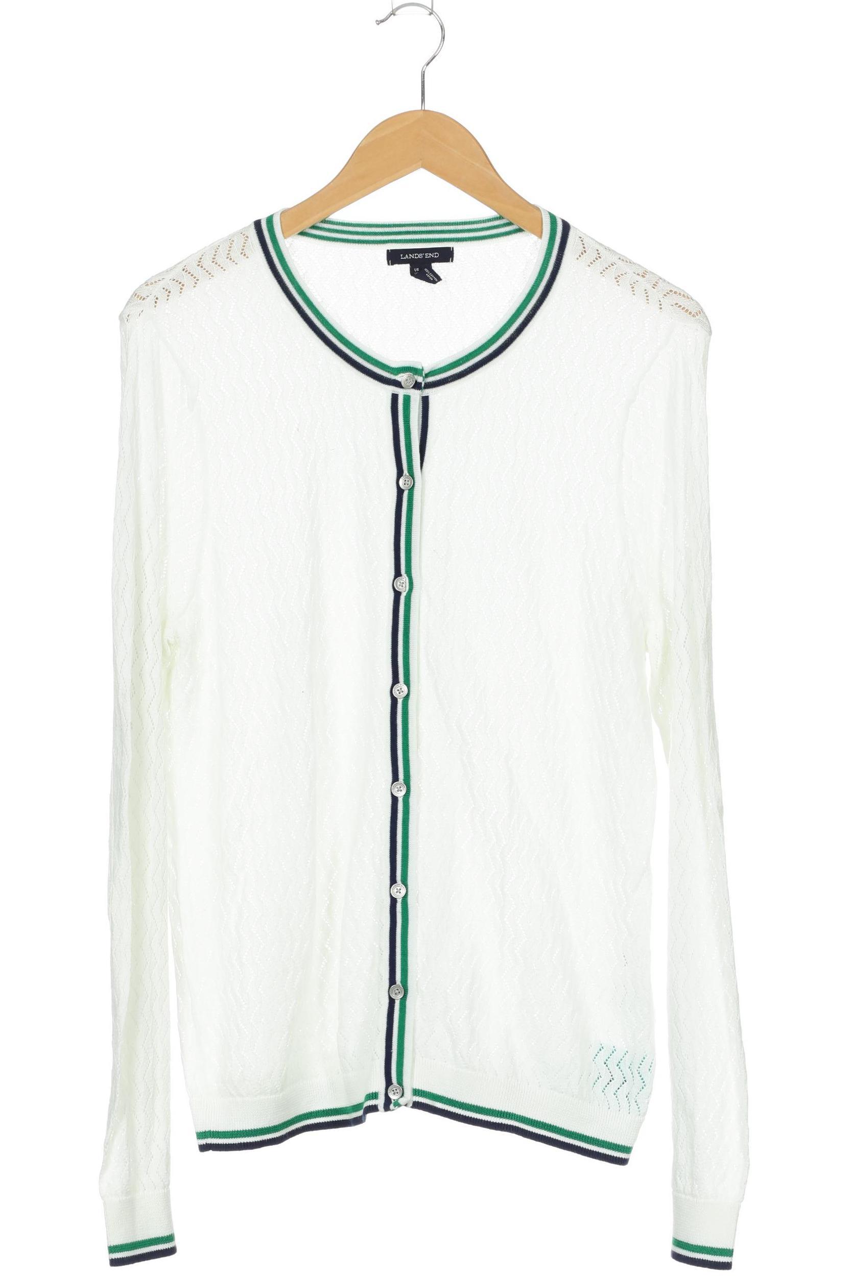 

Lands End Damen Strickjacke, weiß, Gr.