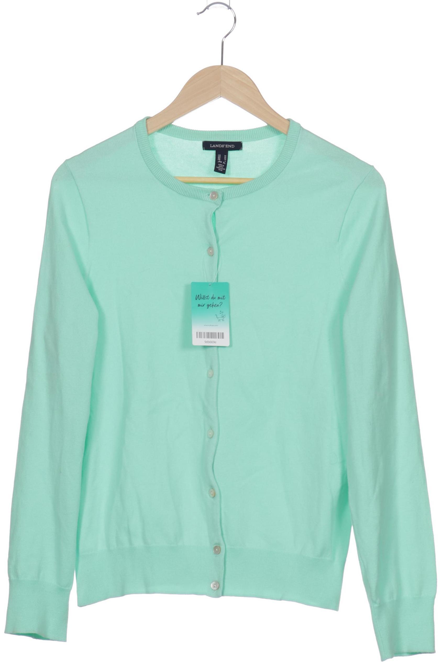 

Lands End Damen Strickjacke, grün, Gr.