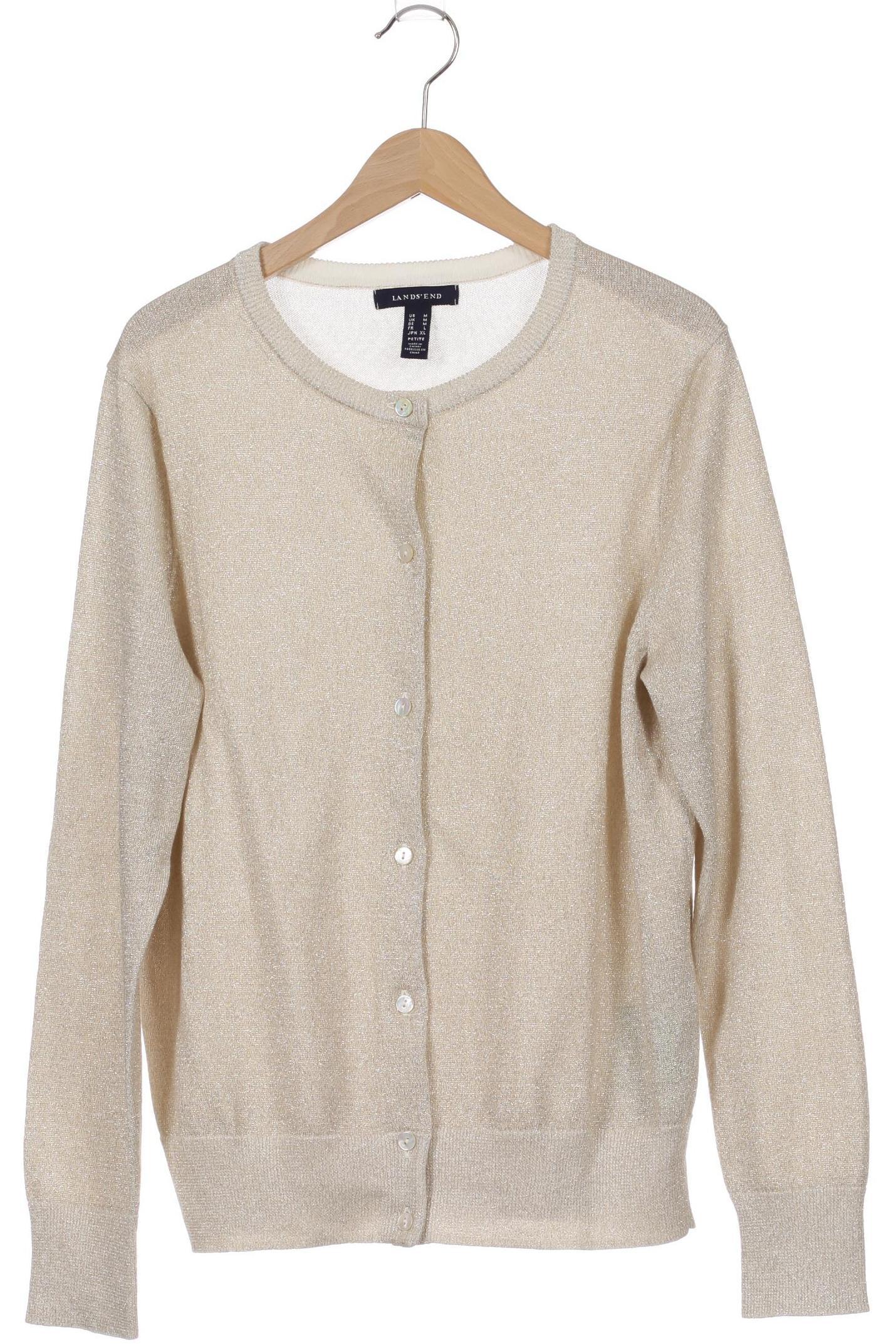 

Lands End Damen Strickjacke, beige, Gr.