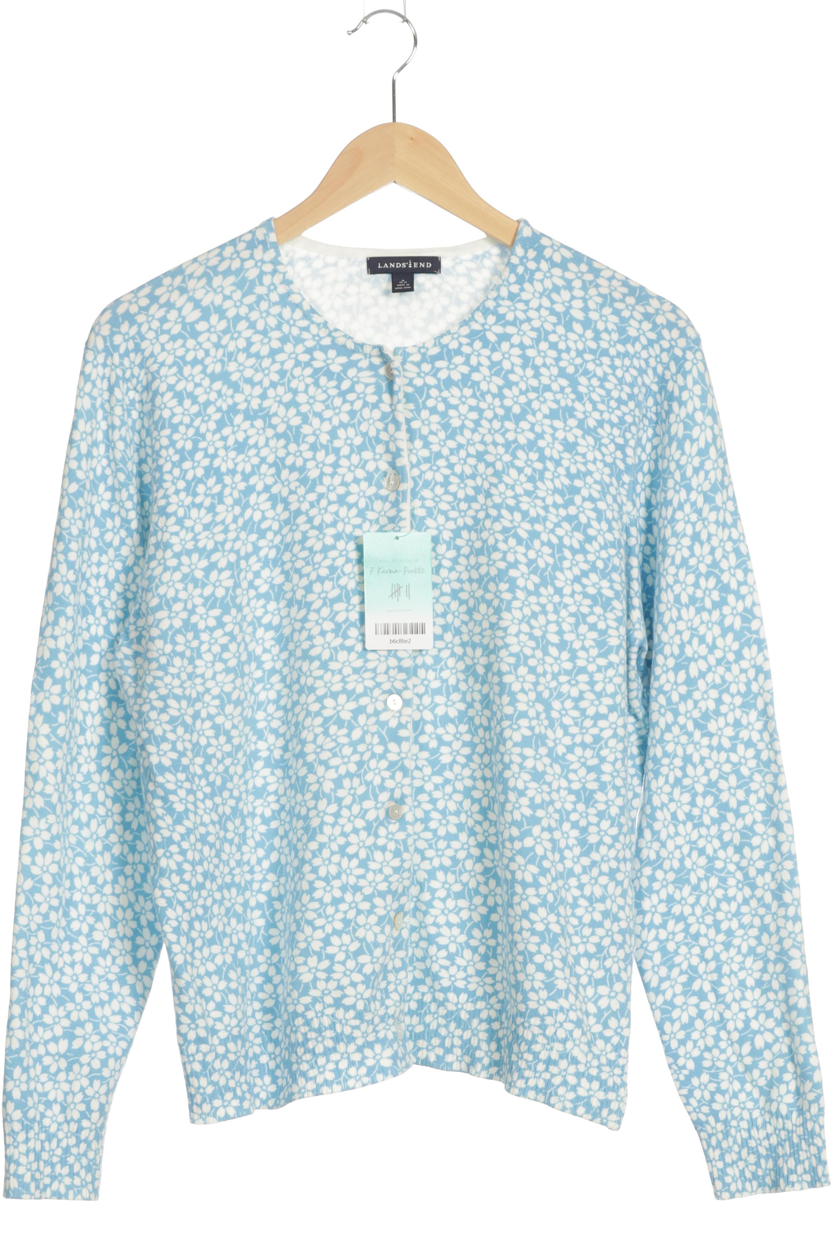 

Lands End Damen Strickjacke, blau, Gr.