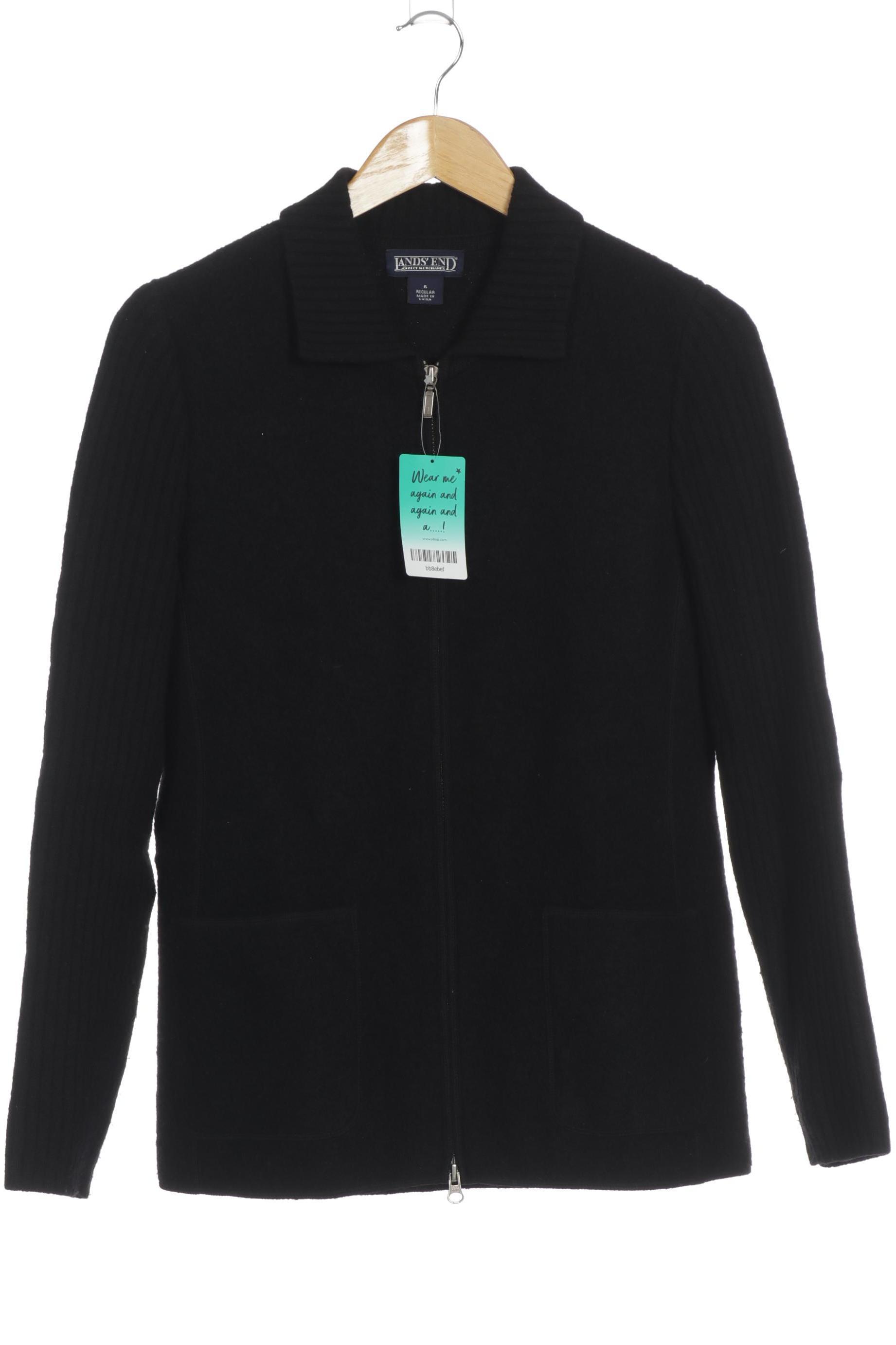 

Lands End Damen Strickjacke, schwarz, Gr.