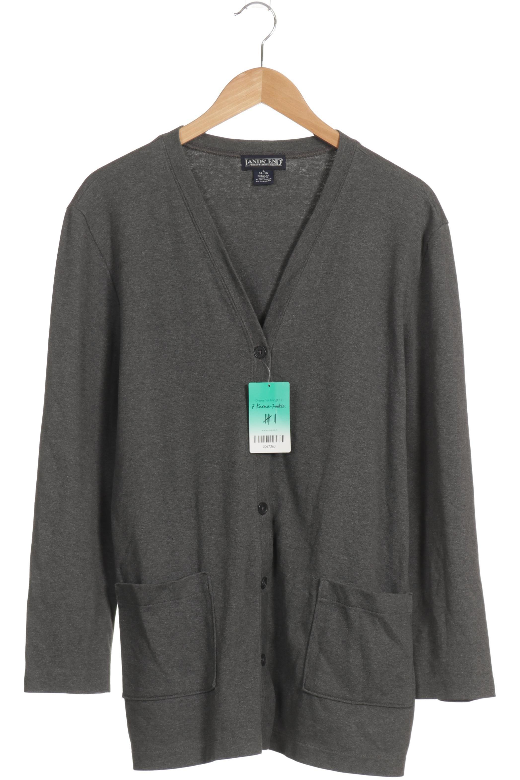 

Lands End Damen Strickjacke, grau, Gr.