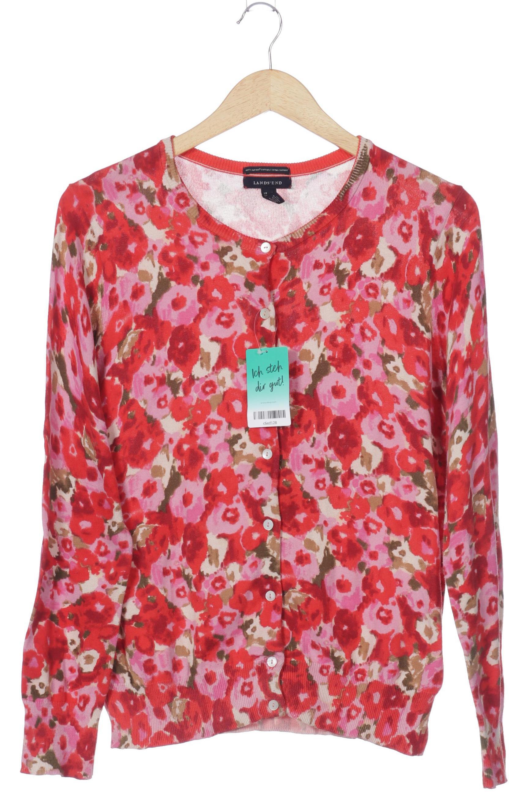 

Lands End Damen Strickjacke, rot, Gr.