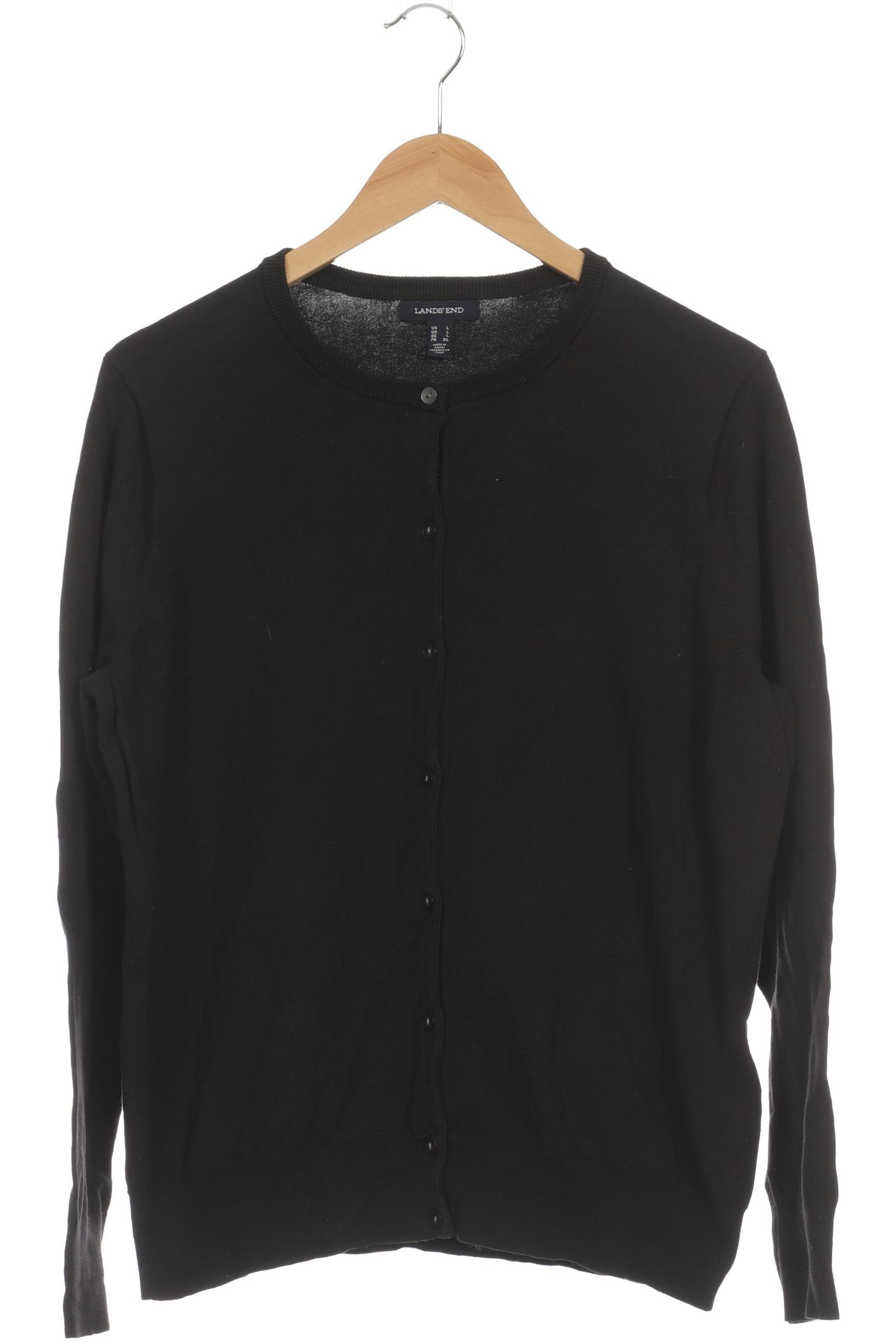 

Lands End Damen Strickjacke, schwarz, Gr.