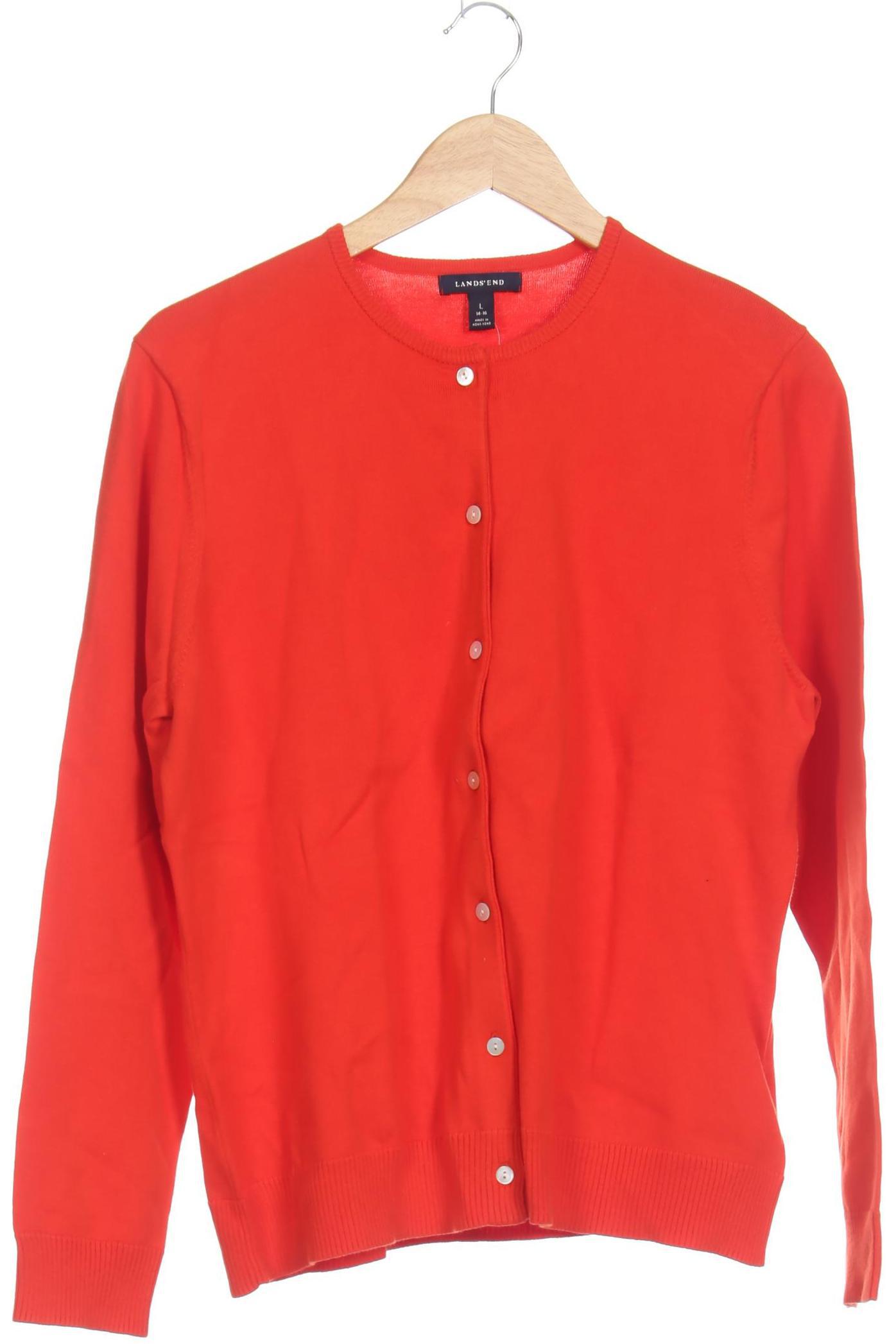 

Lands End Damen Strickjacke, rot, Gr.