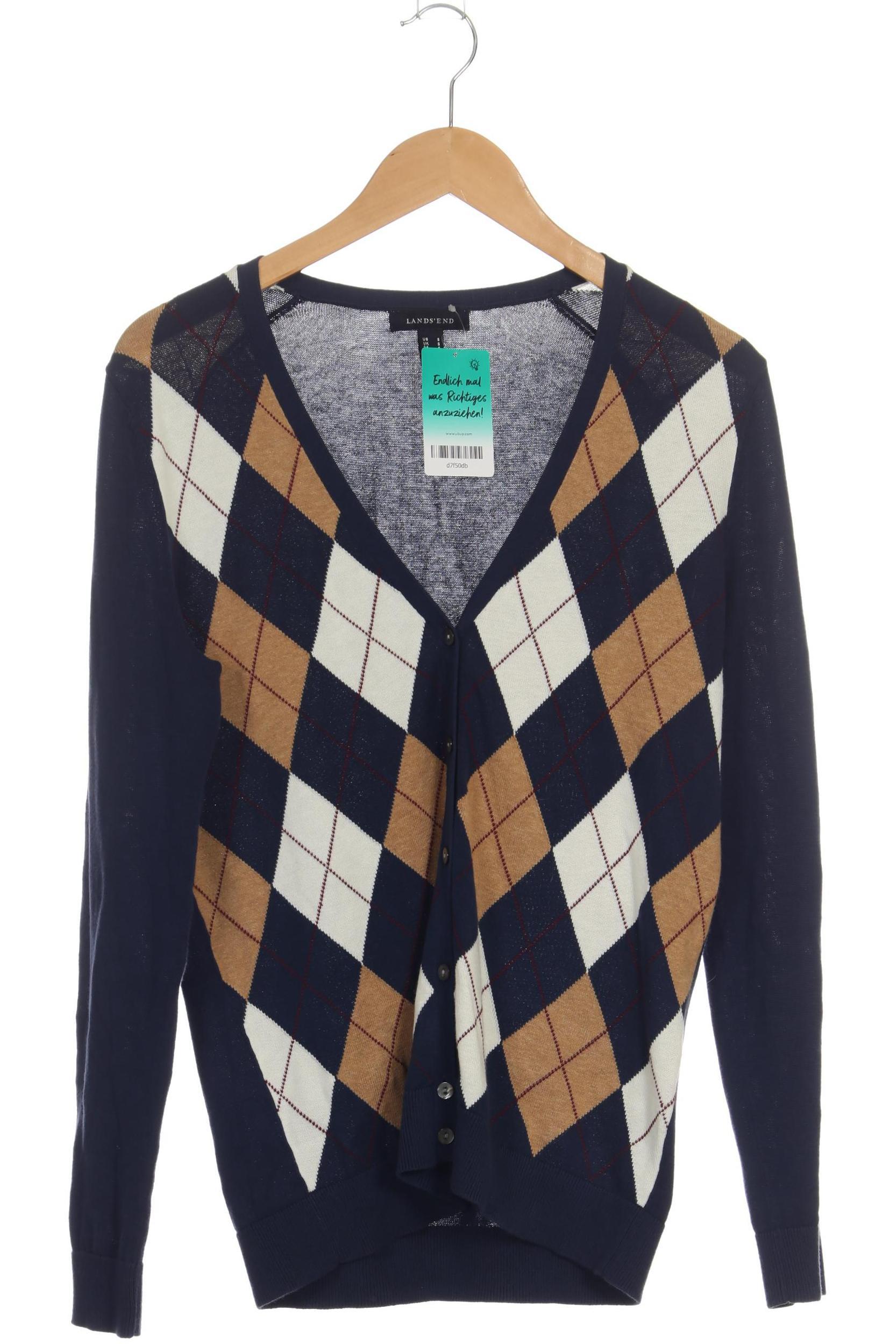 

Lands End Damen Strickjacke, blau, Gr.