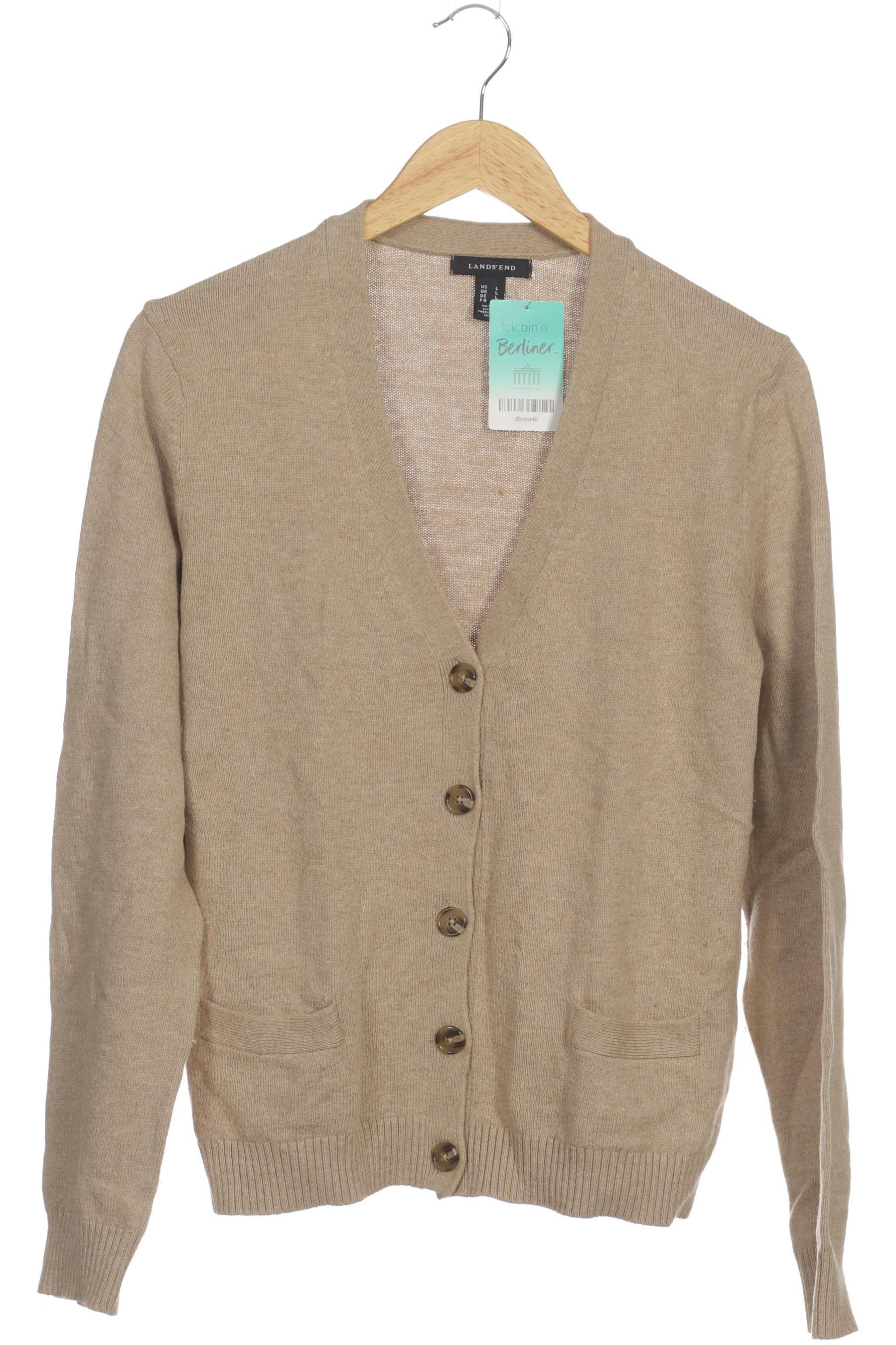 

Lands End Damen Strickjacke, beige, Gr.