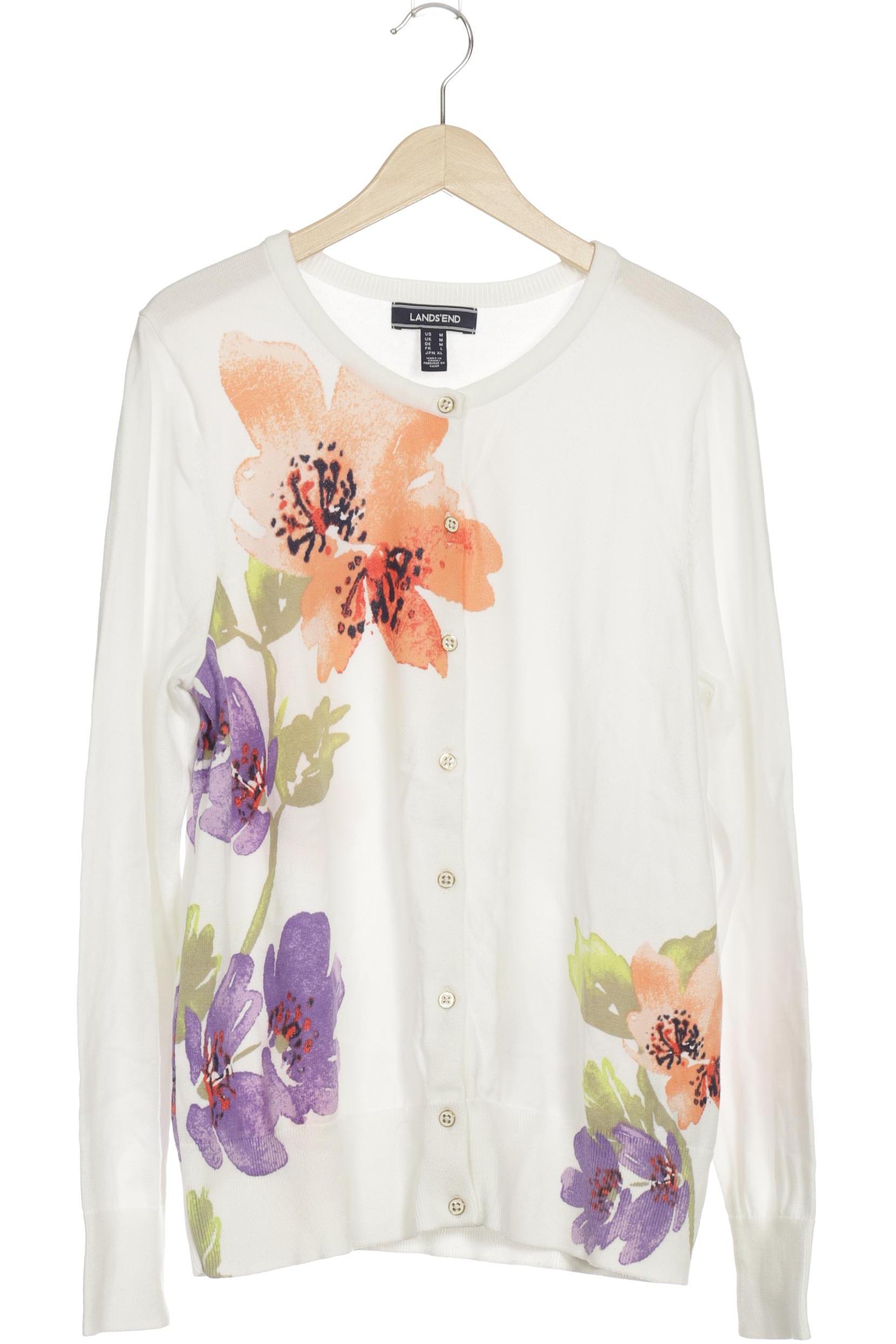 

Lands End Damen Strickjacke, weiß, Gr.