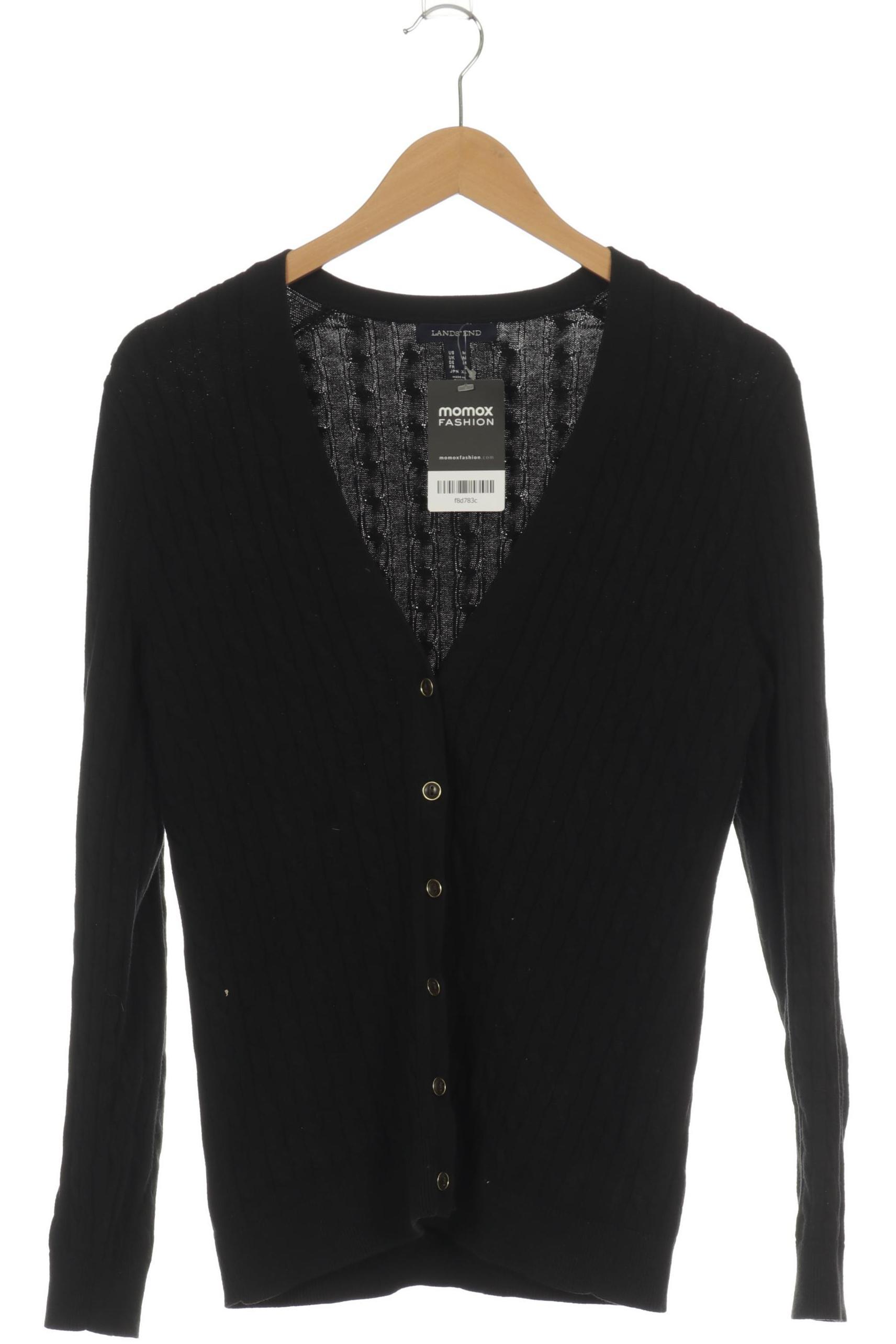 

Lands End Damen Strickjacke, schwarz, Gr.