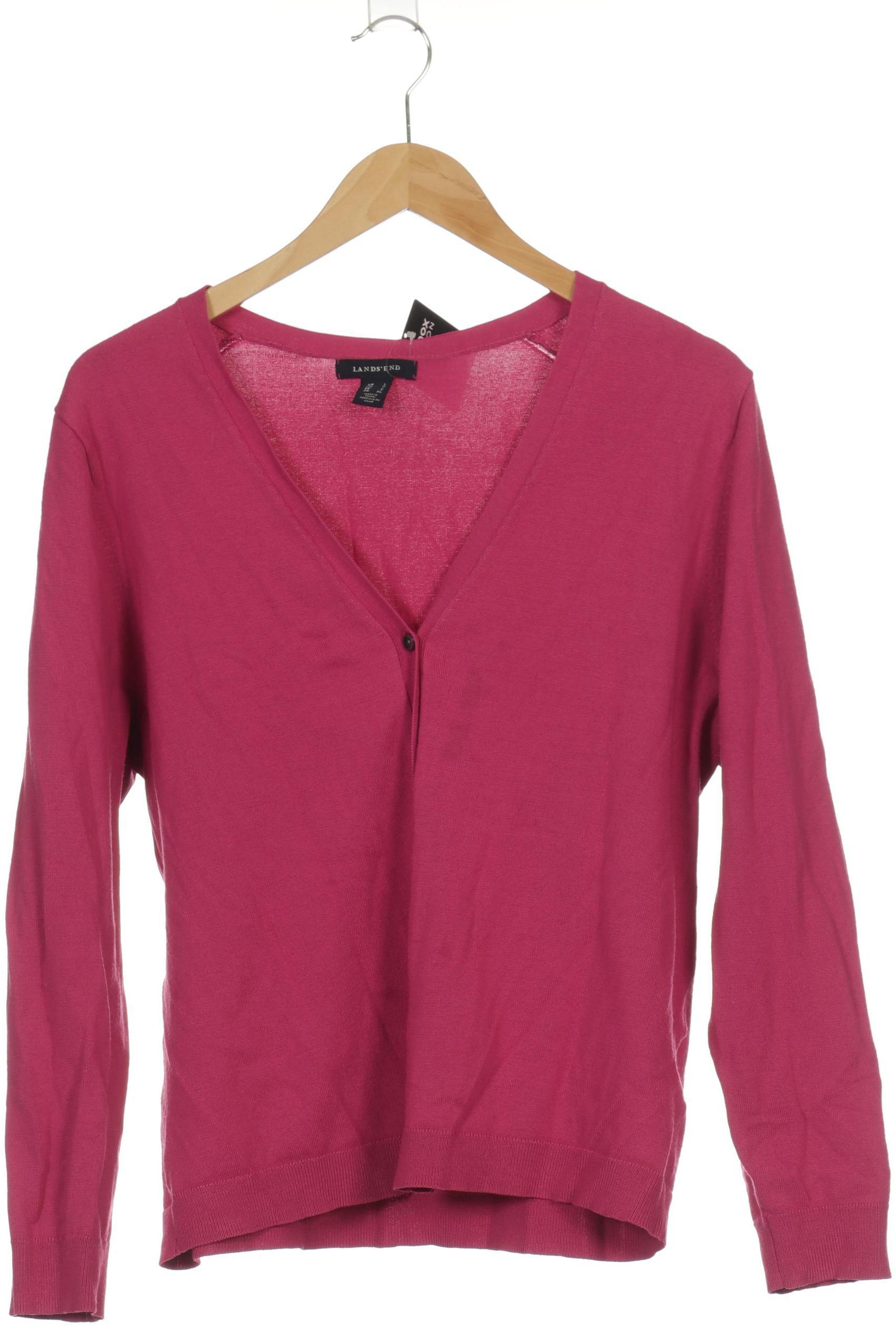 

Lands End Damen Strickjacke, pink, Gr.