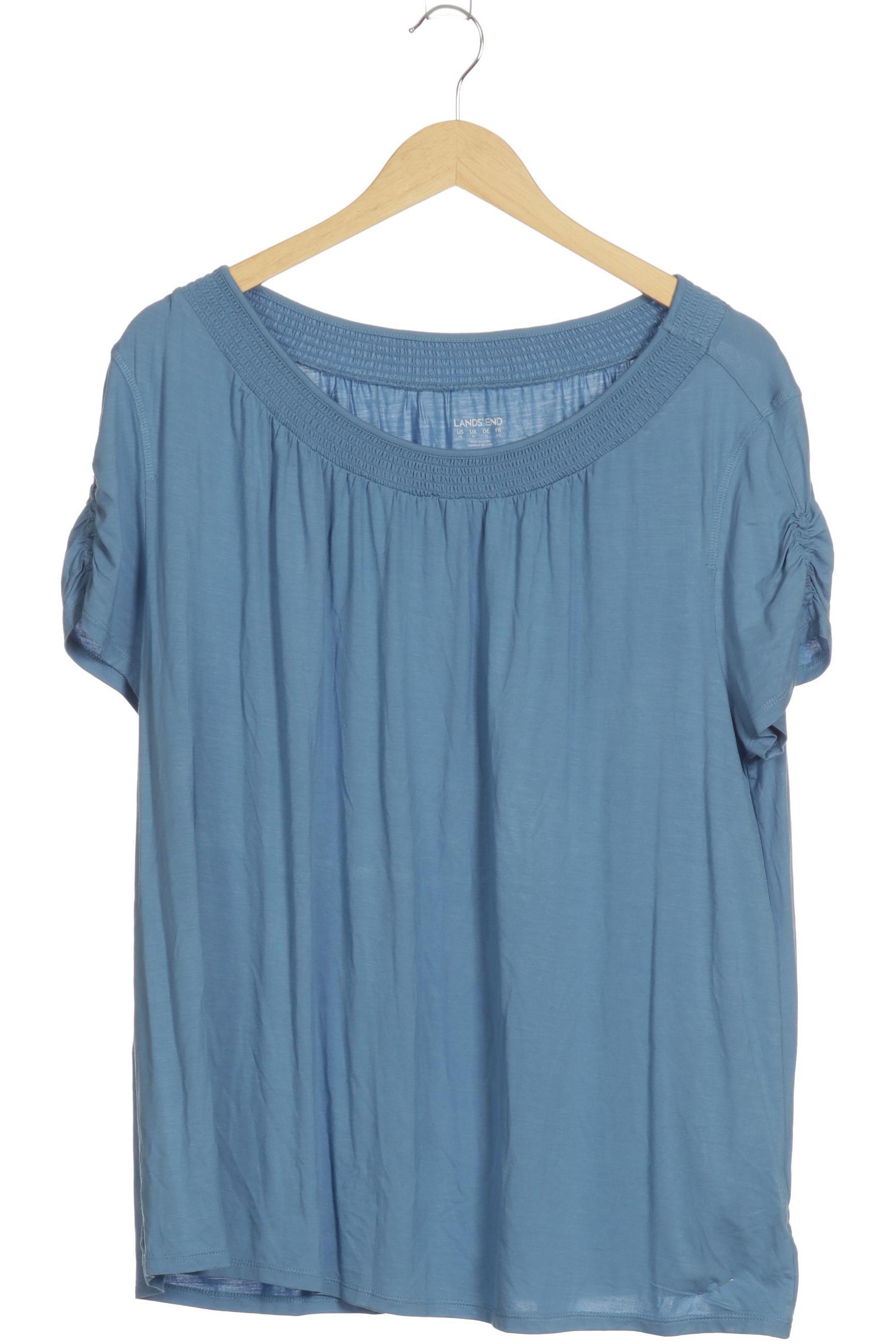 

Lands End Damen T-Shirt, blau, Gr.