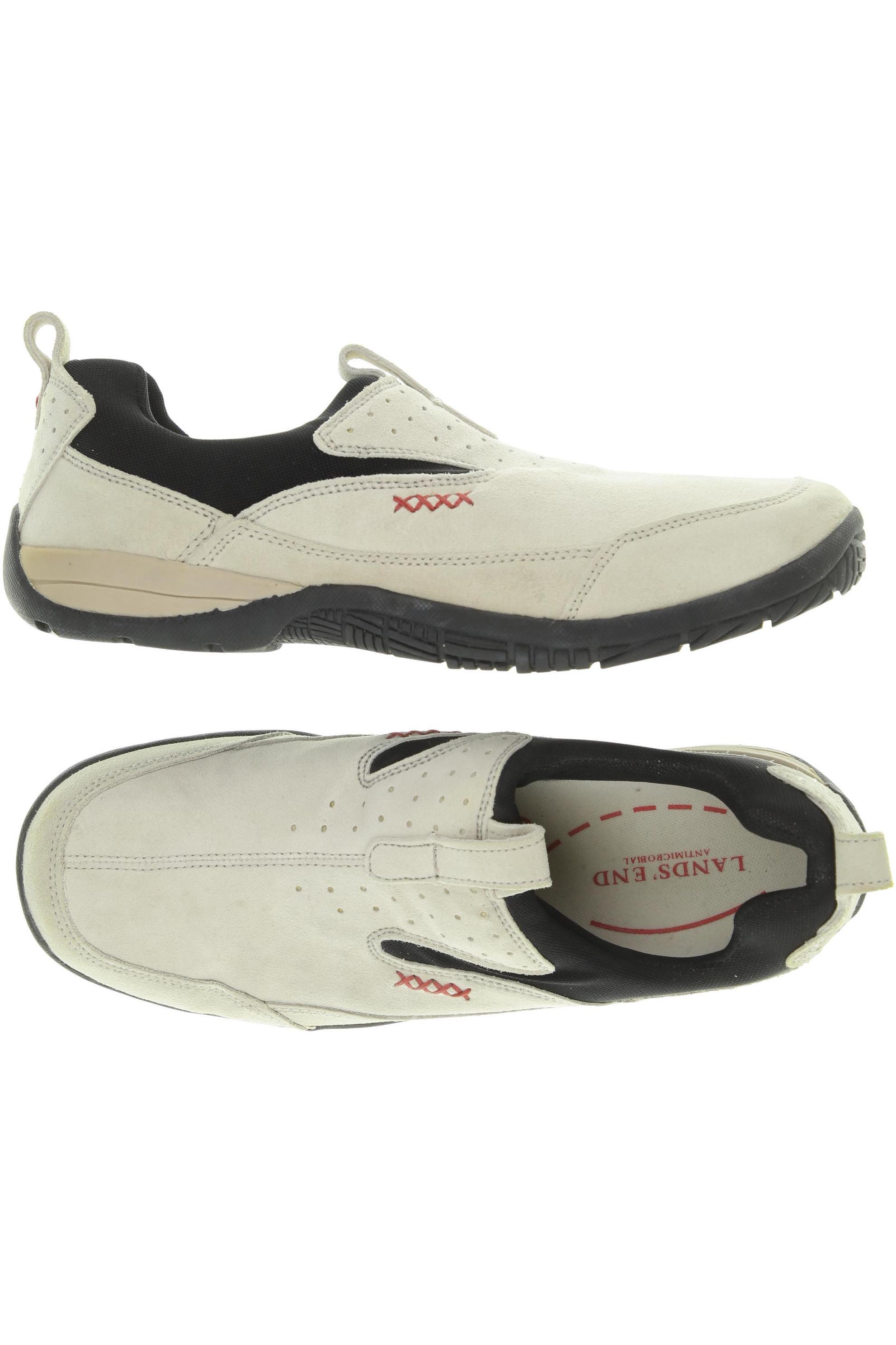 

Lands End Herren Halbschuh, beige, Gr. 10.5