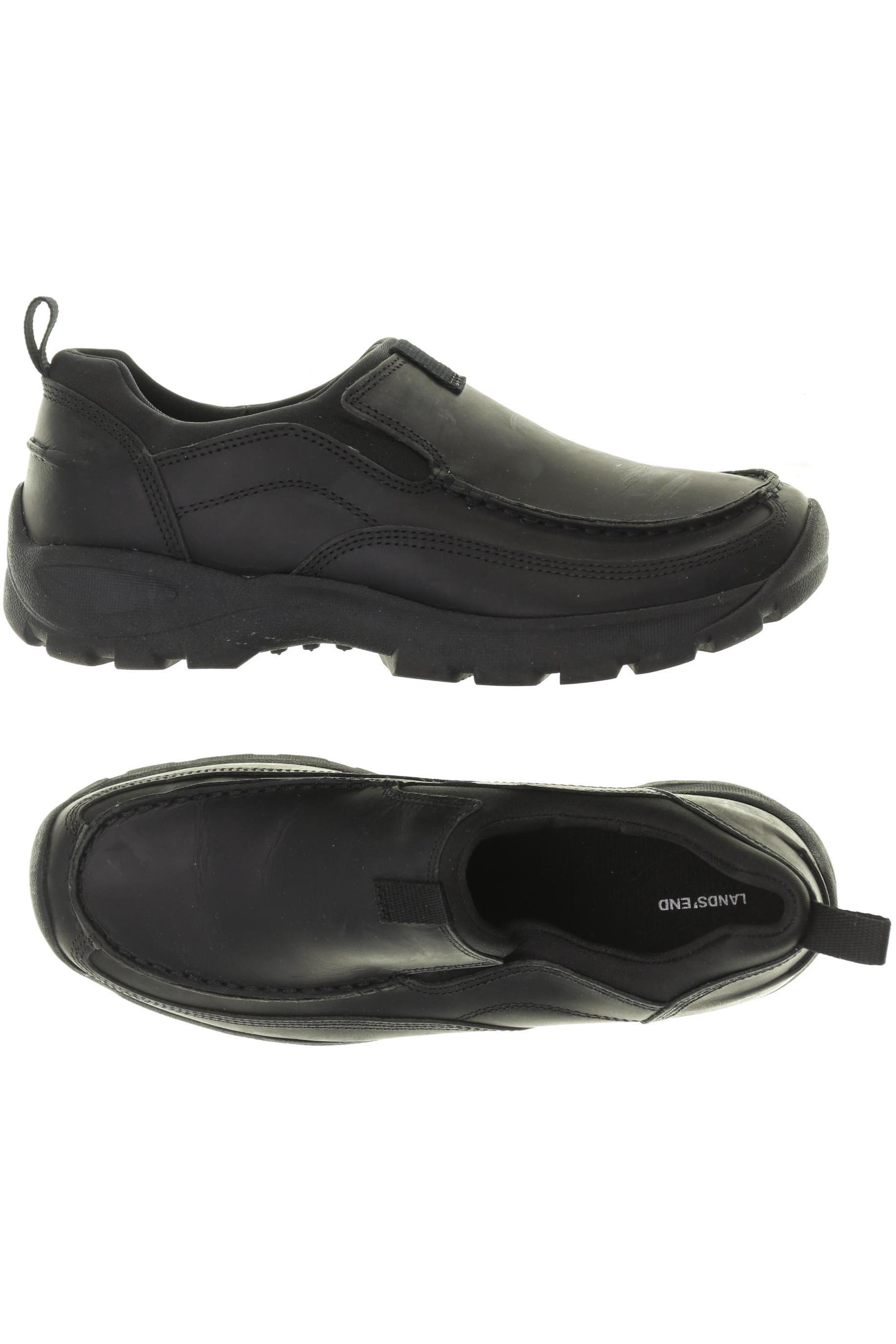

Lands End Herren Halbschuh, schwarz, Gr. 41.5