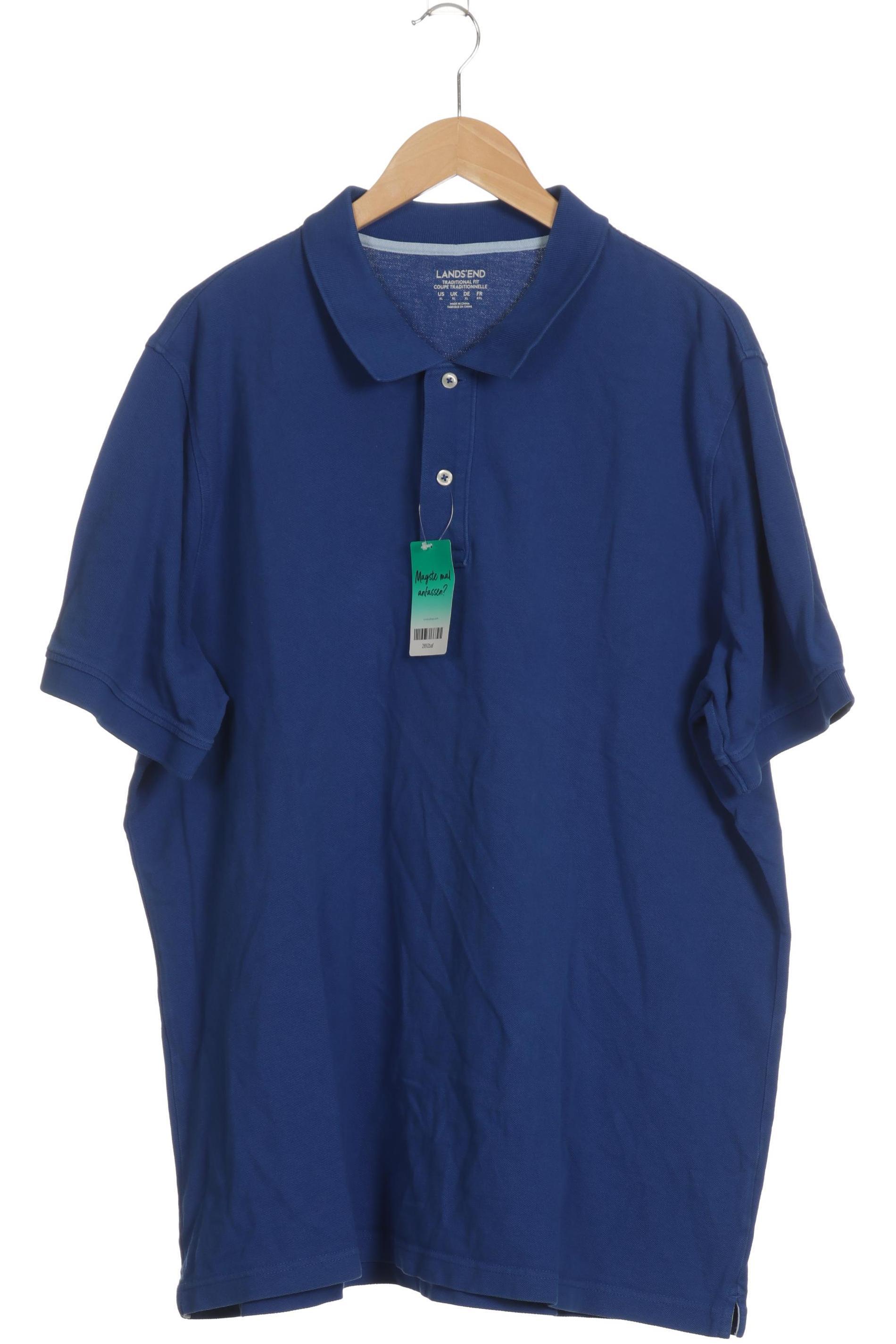 

Lands End Herren Poloshirt, blau, Gr.