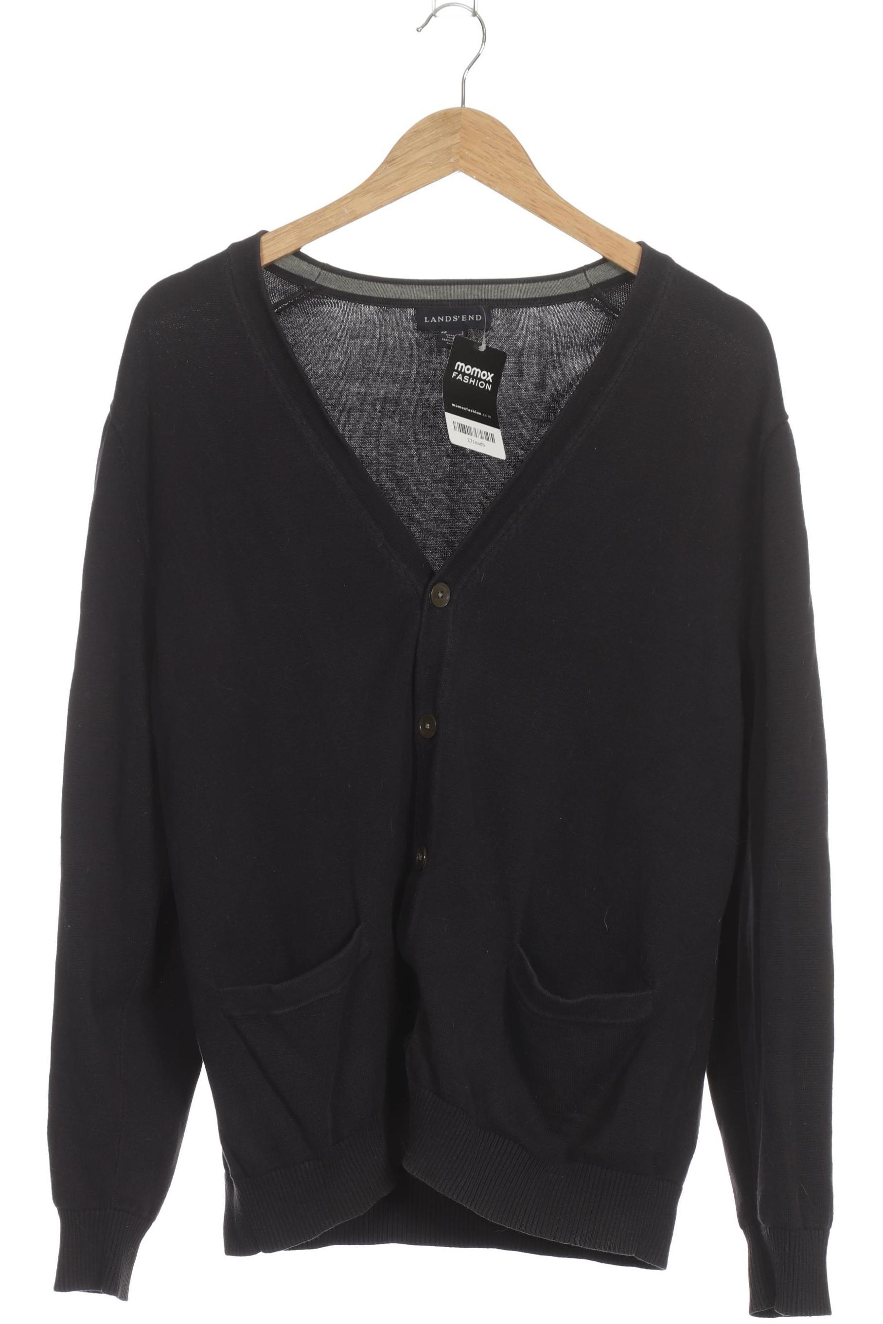 Thumbnail - Lands End Herren Strickjacke, blau, Gr.