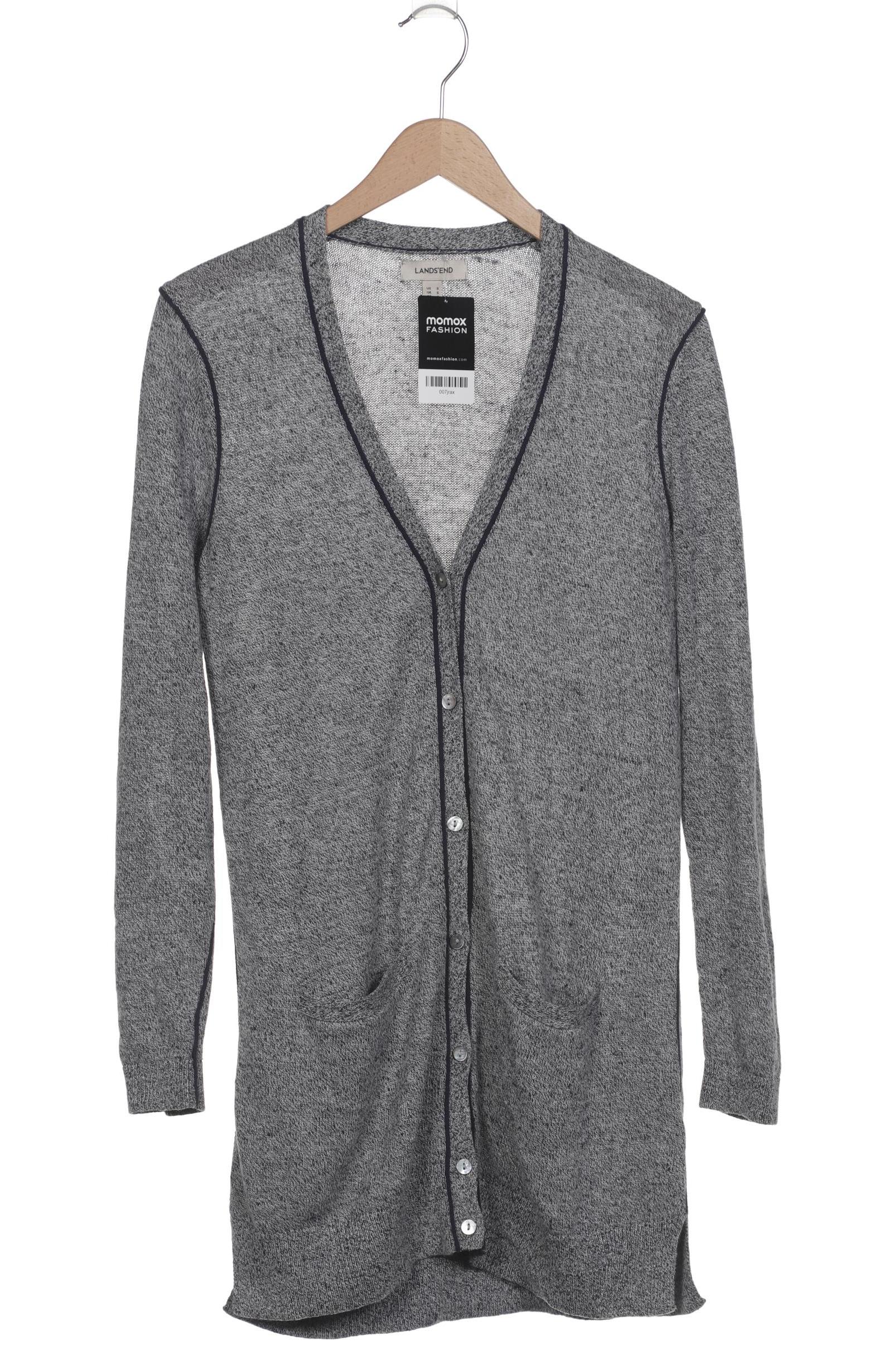 

Lands End Damen Strickjacke, grau, Gr. 36