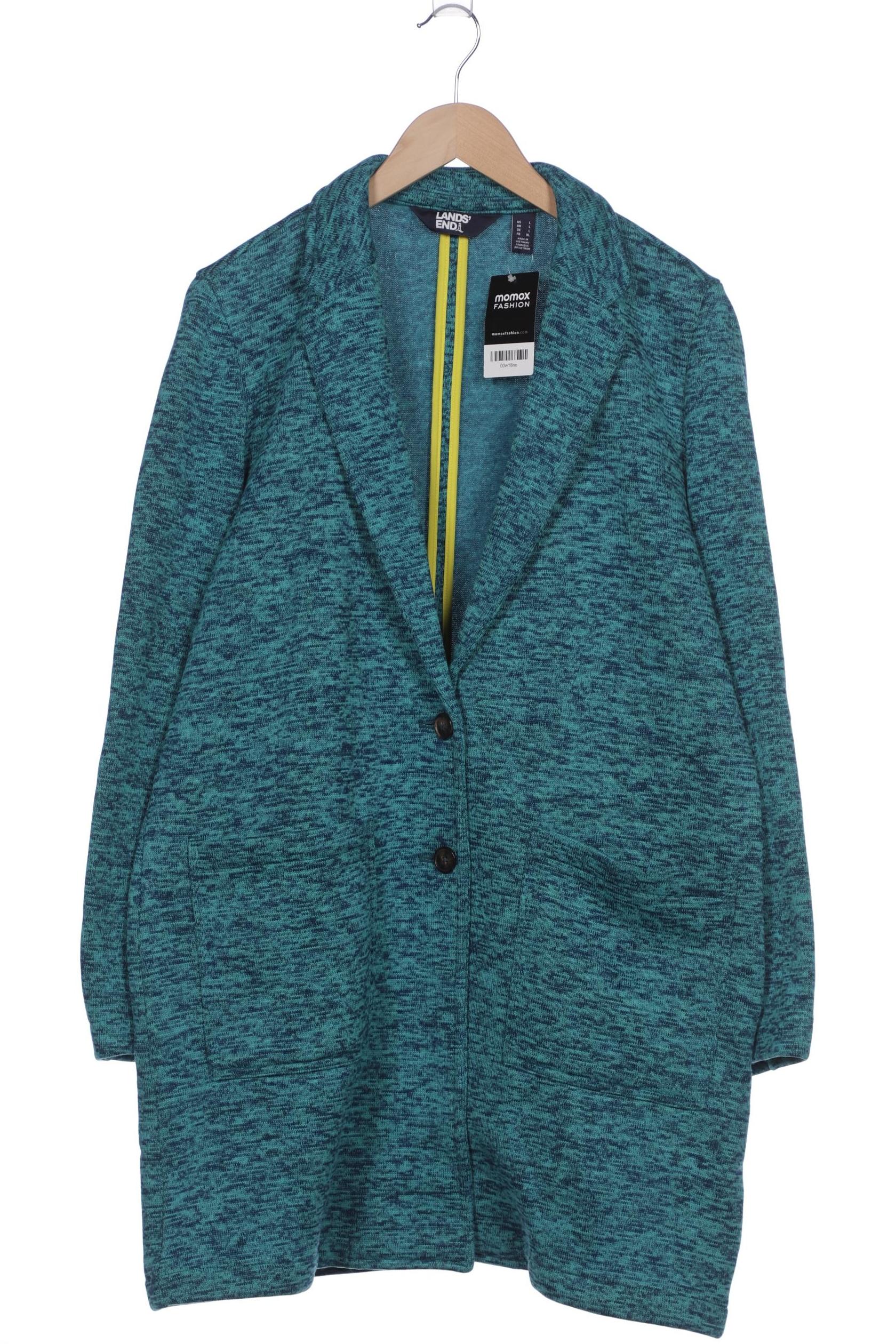 

Lands End Damen Strickjacke, türkis, Gr. 42