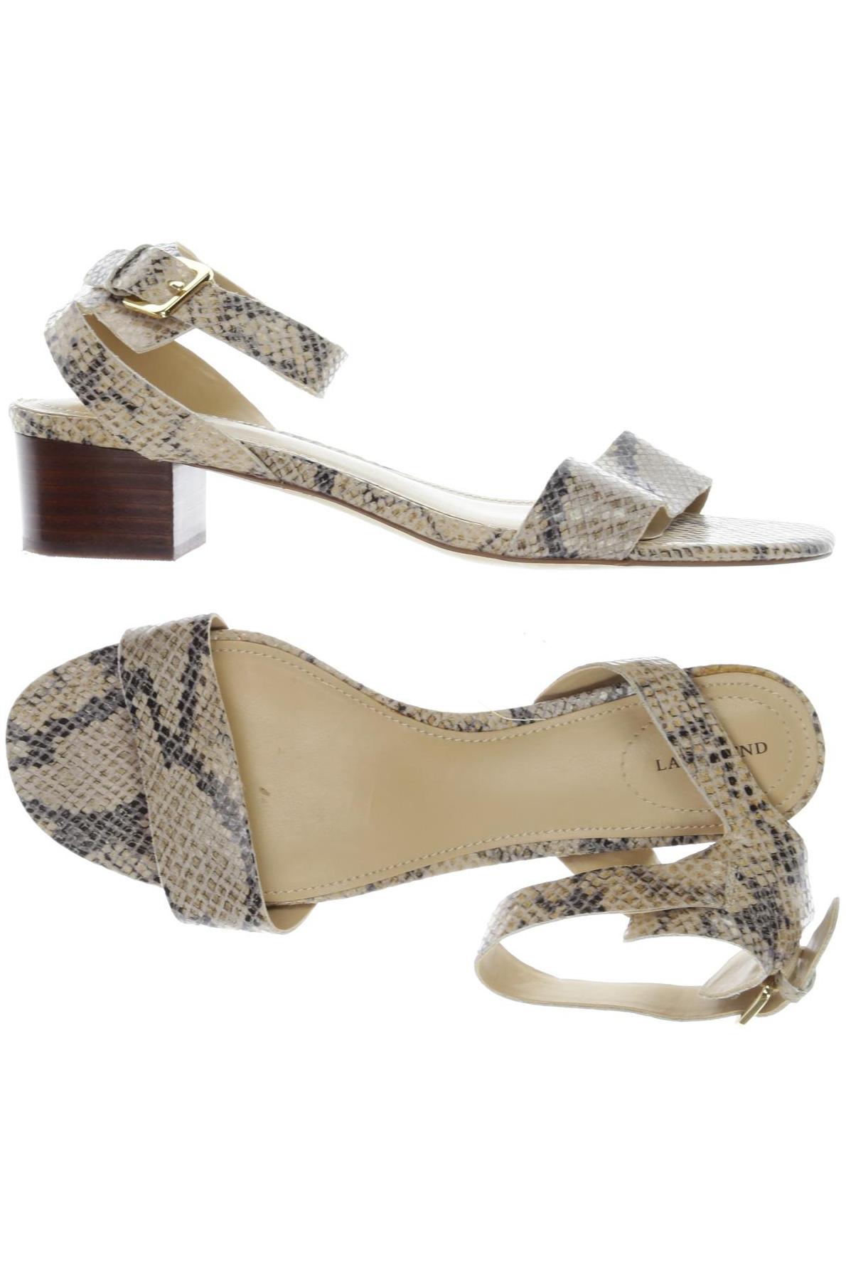 

Lands End Damen Sandale, beige, Gr. 38